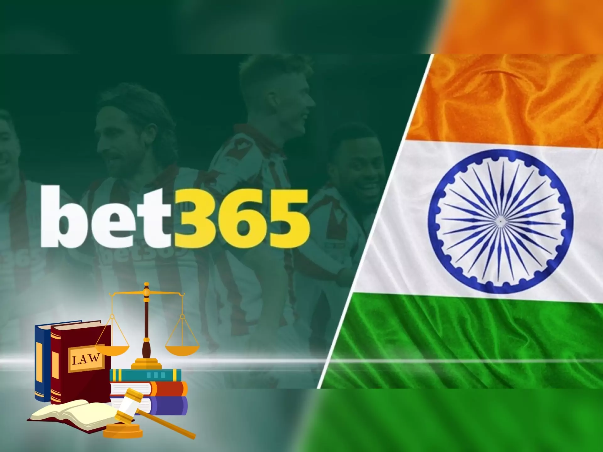 Betting at bet365 from India is absoluteley legal.