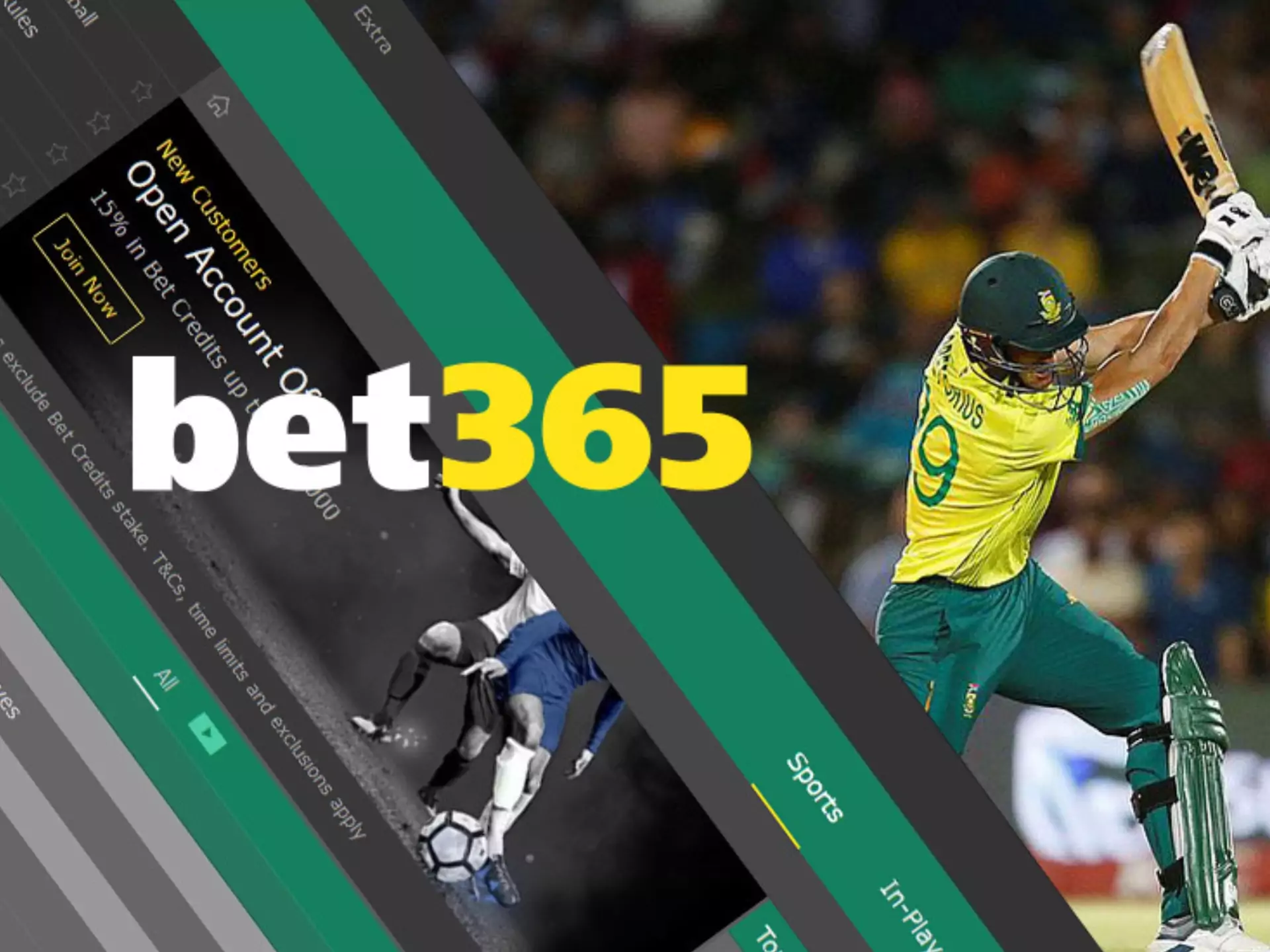 Bet365 के लिए साइन अप करें और क्रिकेट पर बेटिंग शुरू करें।