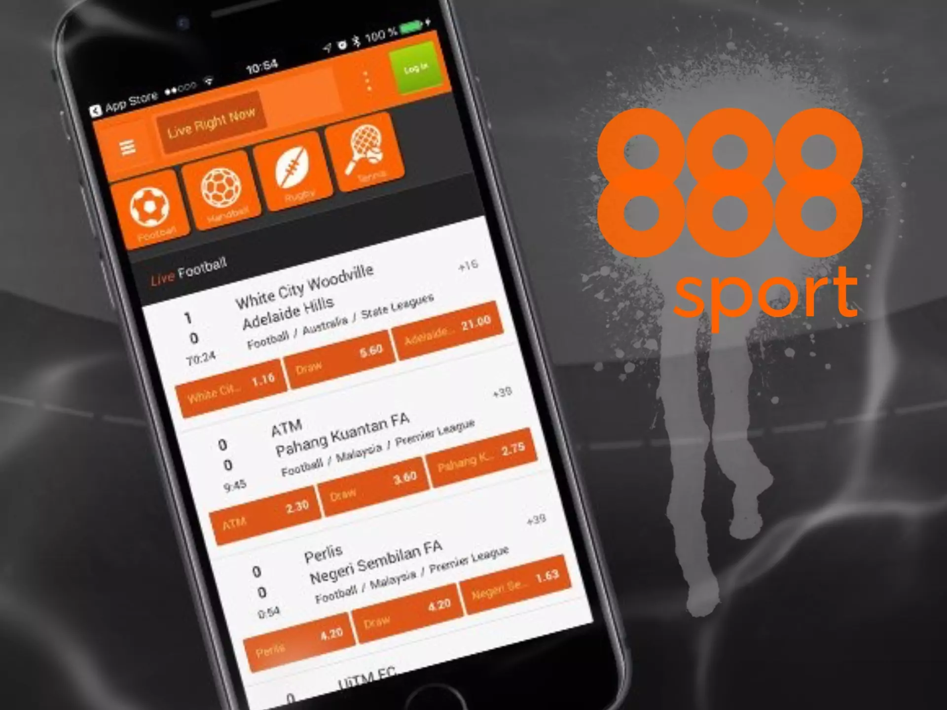 Install the 888sport app and start betting.
