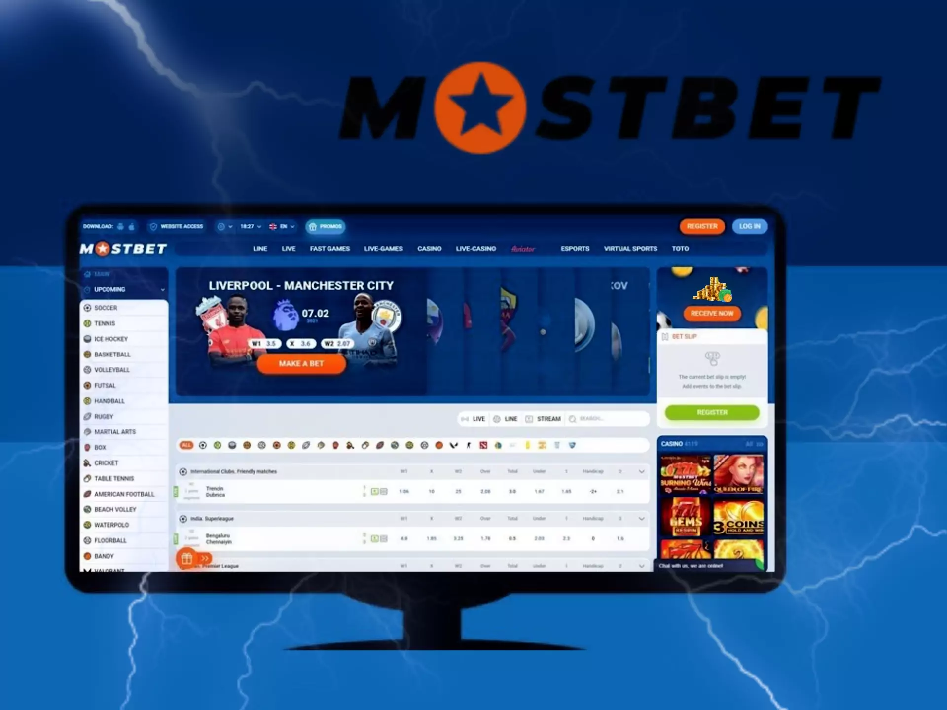 Mostbet भारत में सट्टेबाजी और जुए दोनों के अवसरों के साथ एक भरोसेमंद वेबसाइट है।