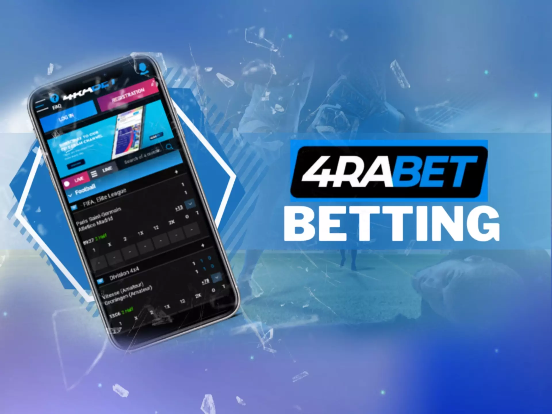You have to register and make a deposit to place bets at 4rabet.