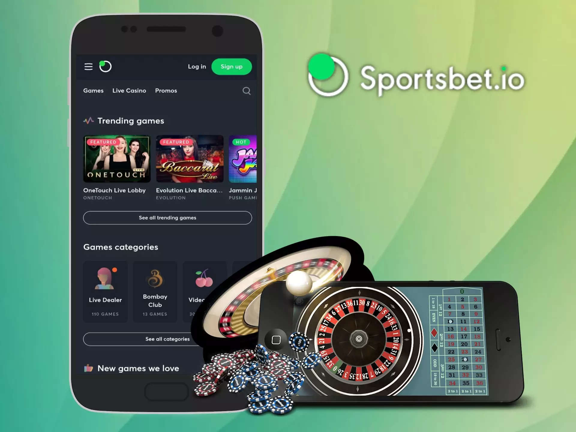 Sportsbet casino has a lot of slots and other games from well-known developers.