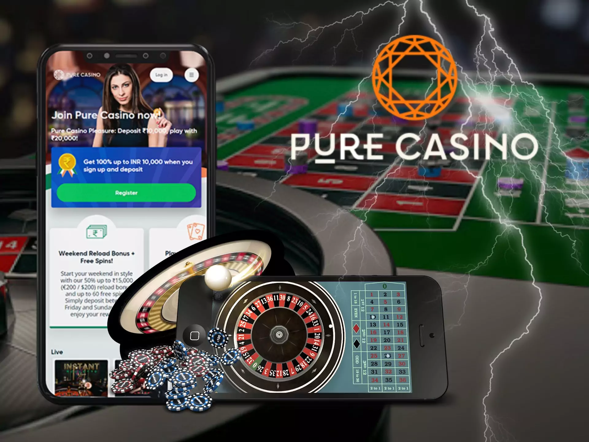 You can also play online casino games at Pure Win.