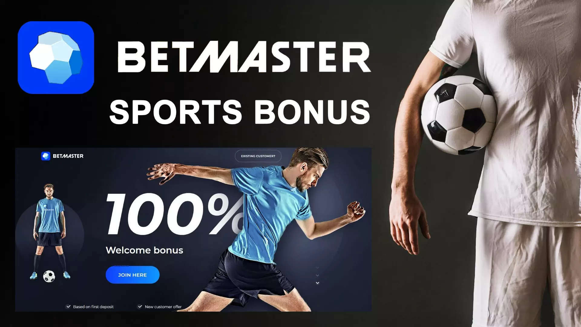 You can receive a welcome sports bonus for betting.
