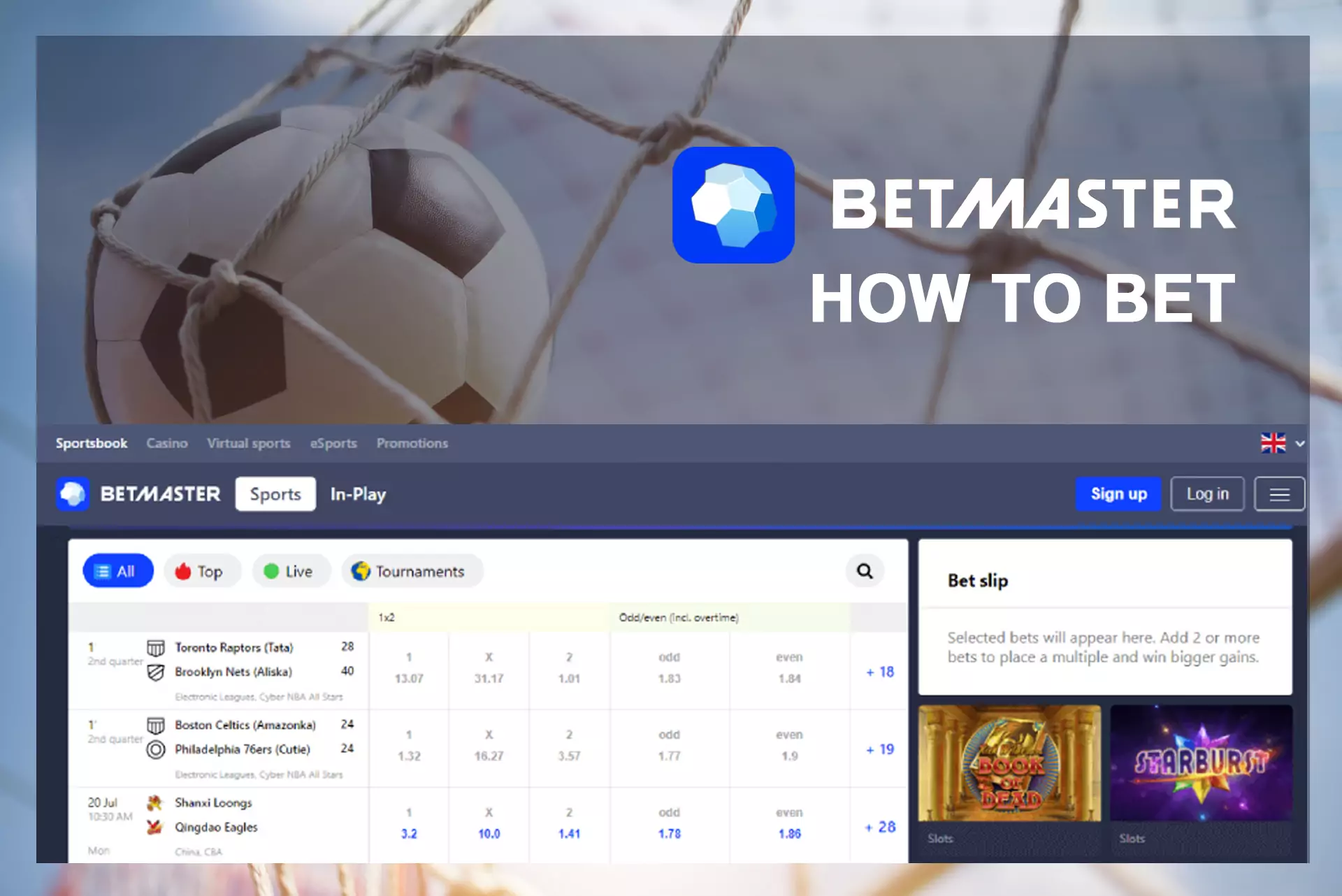 Learn our tips on how to start betting on Betmaster.
