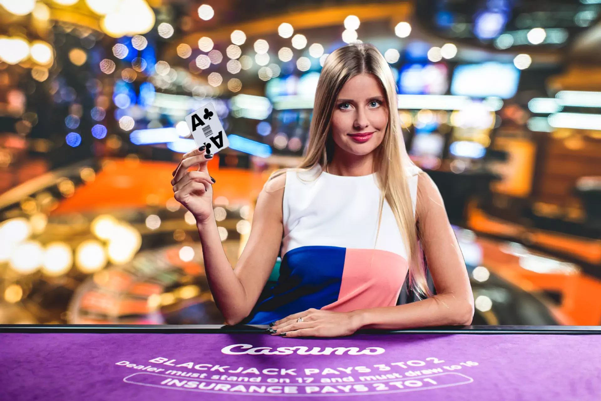 Choose the Live Casino section if you want to play in a live broadcast.