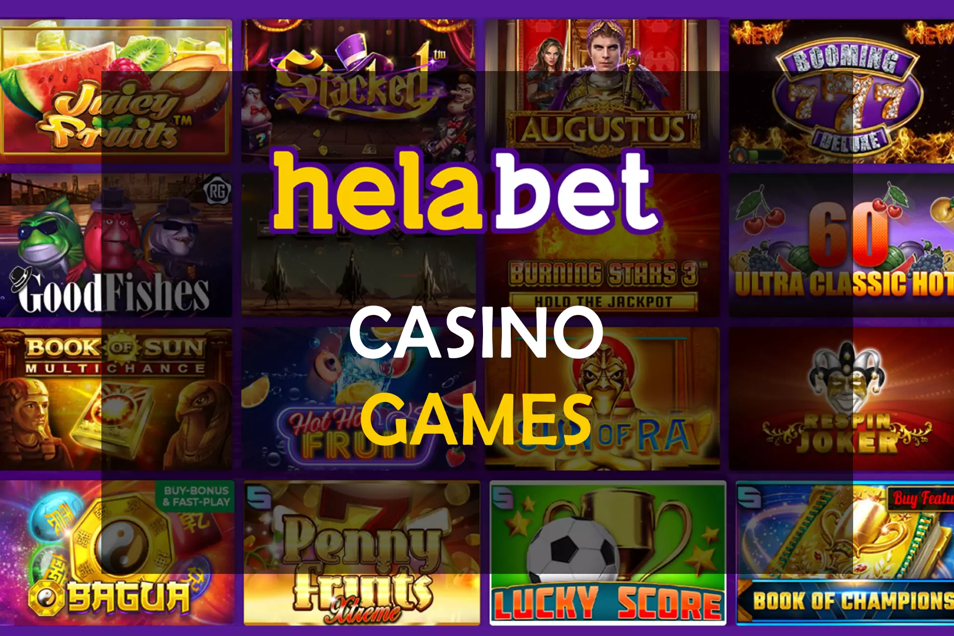 You are waiting for hundreds of games at online casinos Helabet with bonus