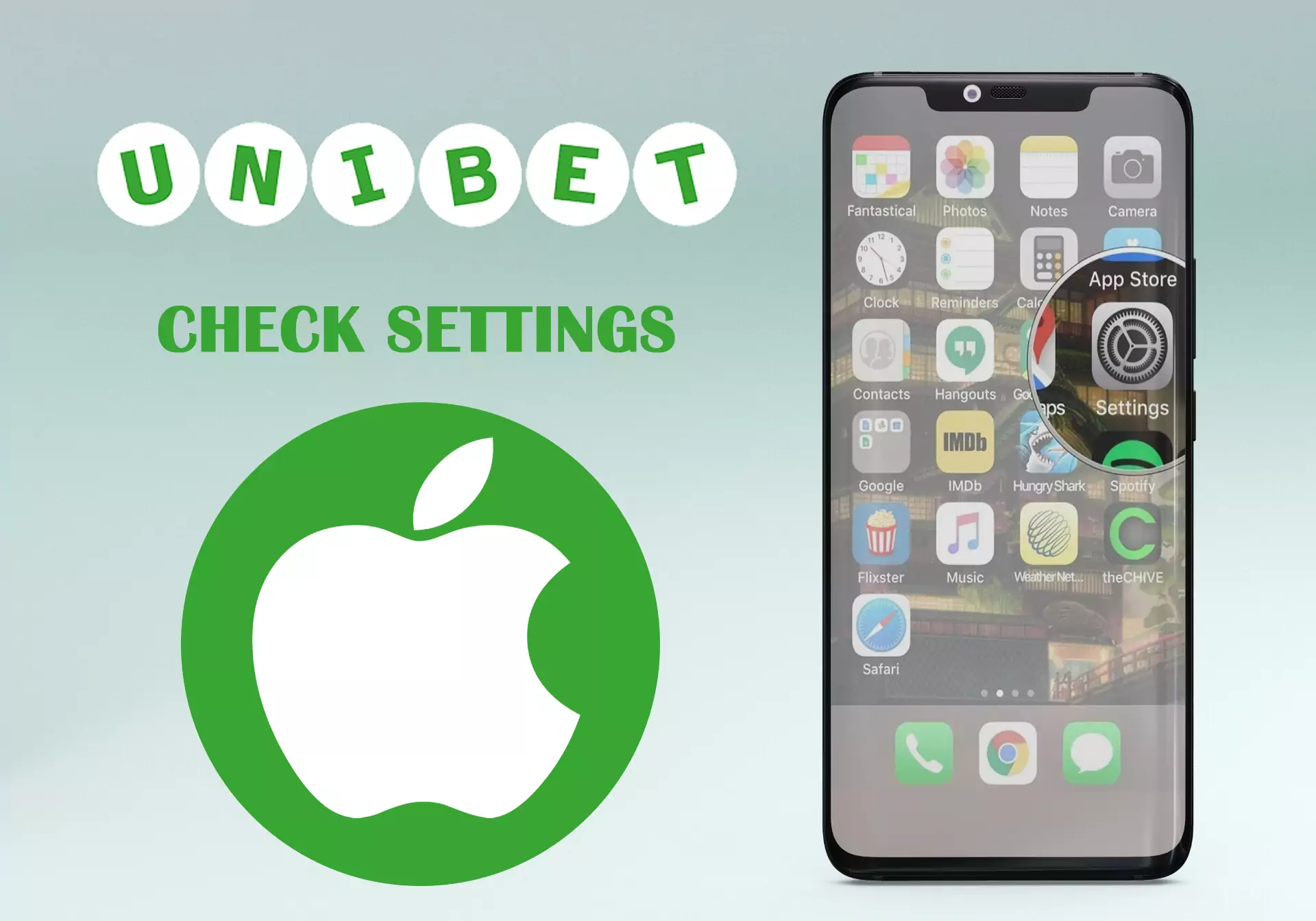 Check your iPhone settings and allow installation from unknown sources.