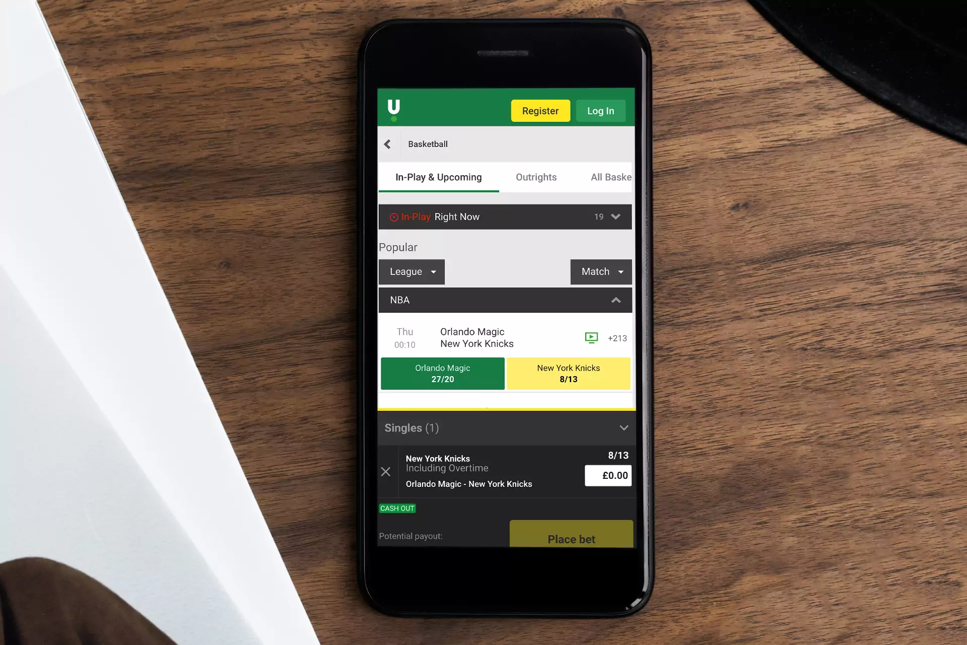 Users can run the browser version of Unibet.