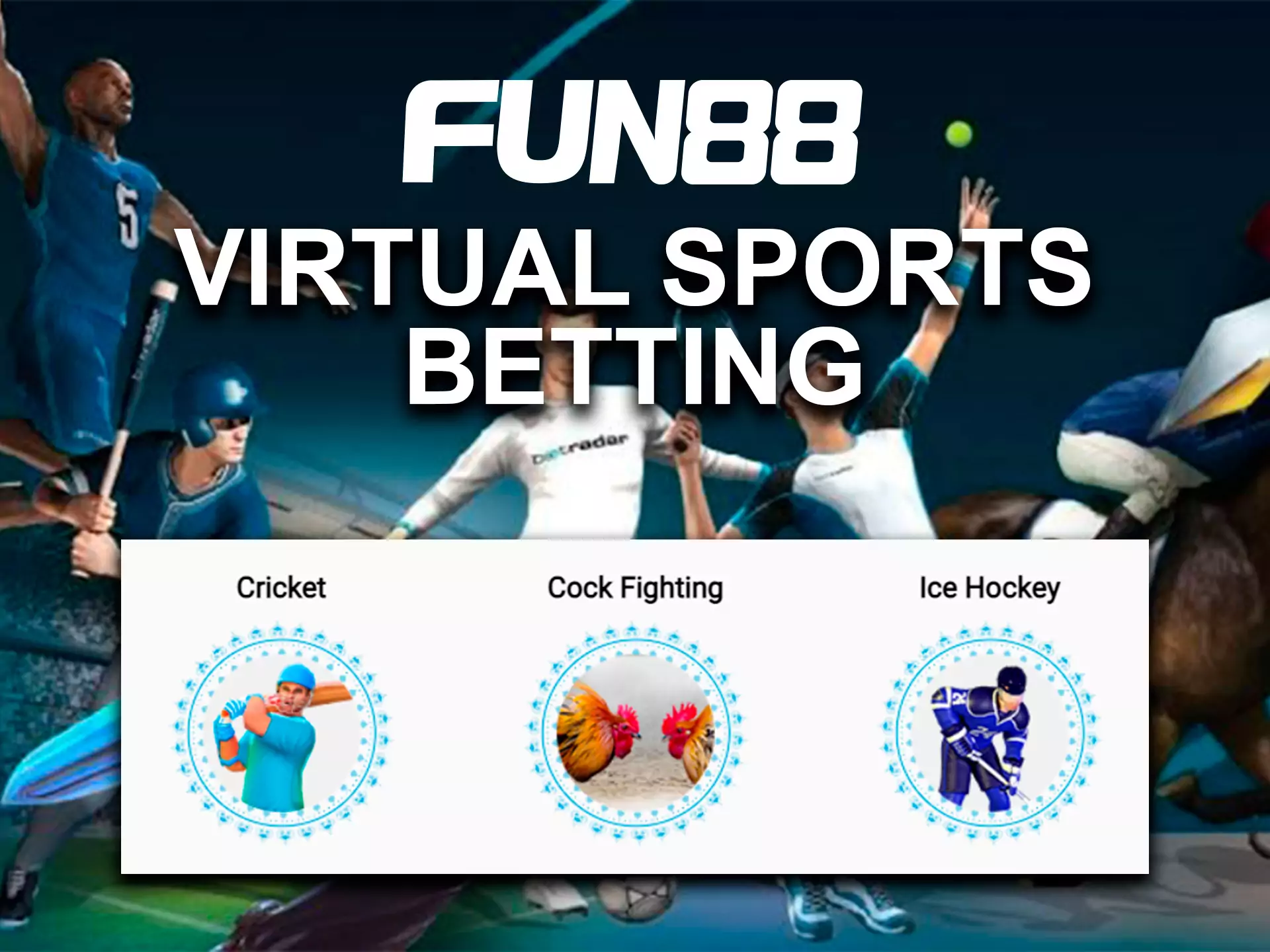 Choose one of three disciplines and place bets on virtual sport.