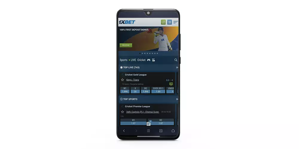 Video review of 1xBet mobile app for Indian users.