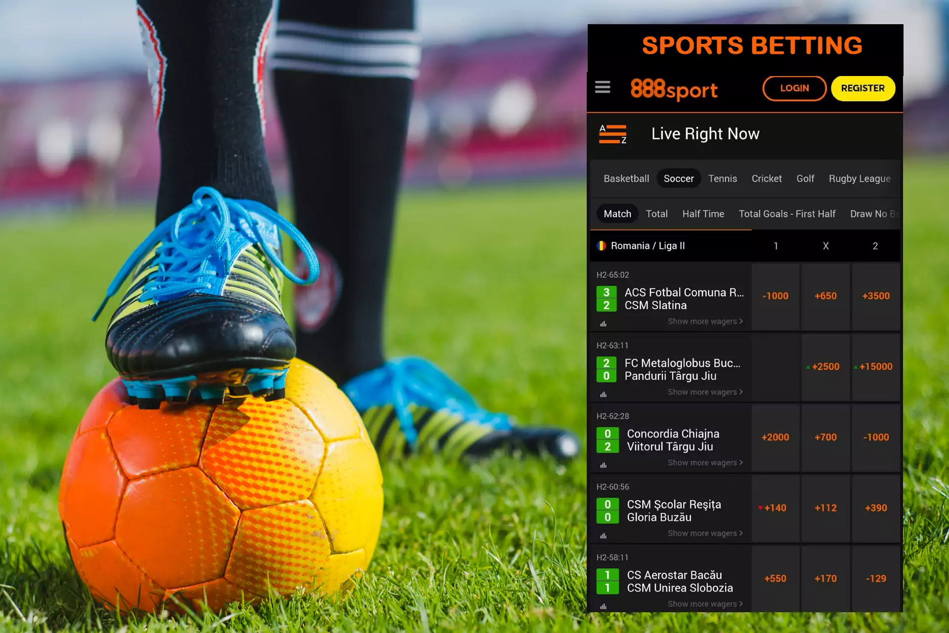 Sports fans use the 888sport app for placing bets.