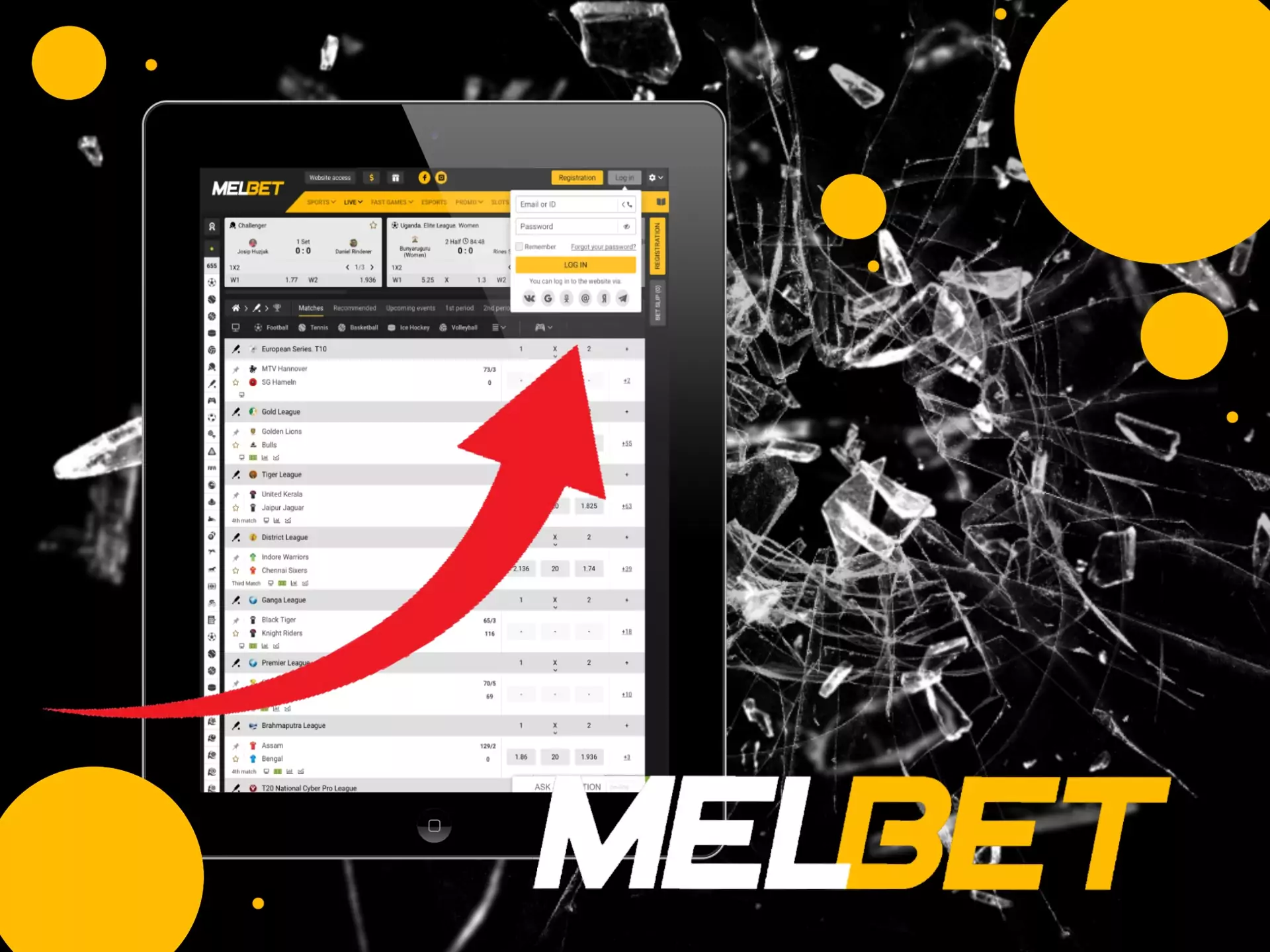 After logging in you will ba able to make your first deposit and start betting.