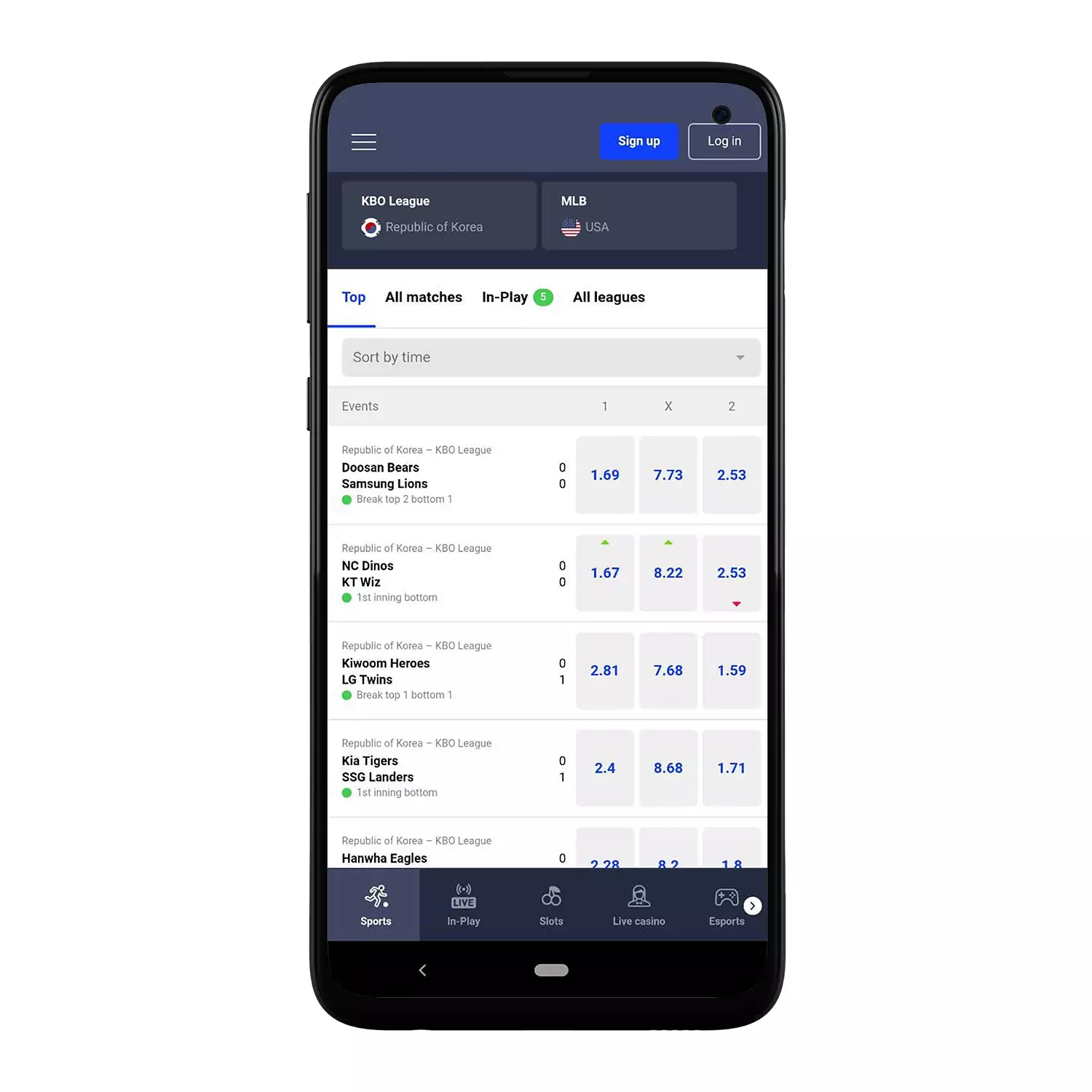 के Betmaster app पर उपलब्ध है एंड्रॉयड और आईओएस smartphones.