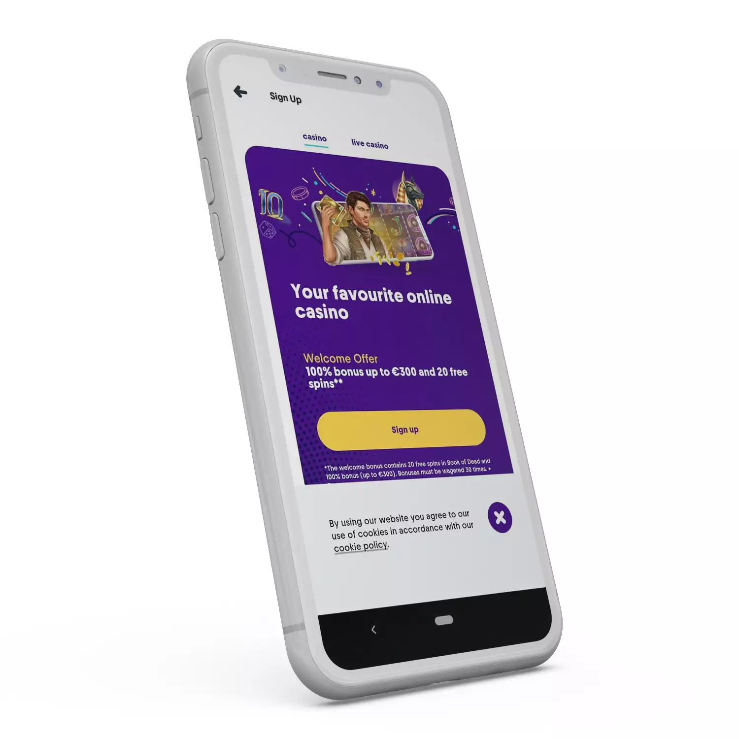 कैसुमो ऐप एंड्रॉइड और आईओएस स्मार्टफोन पर उपलब्ध है ।