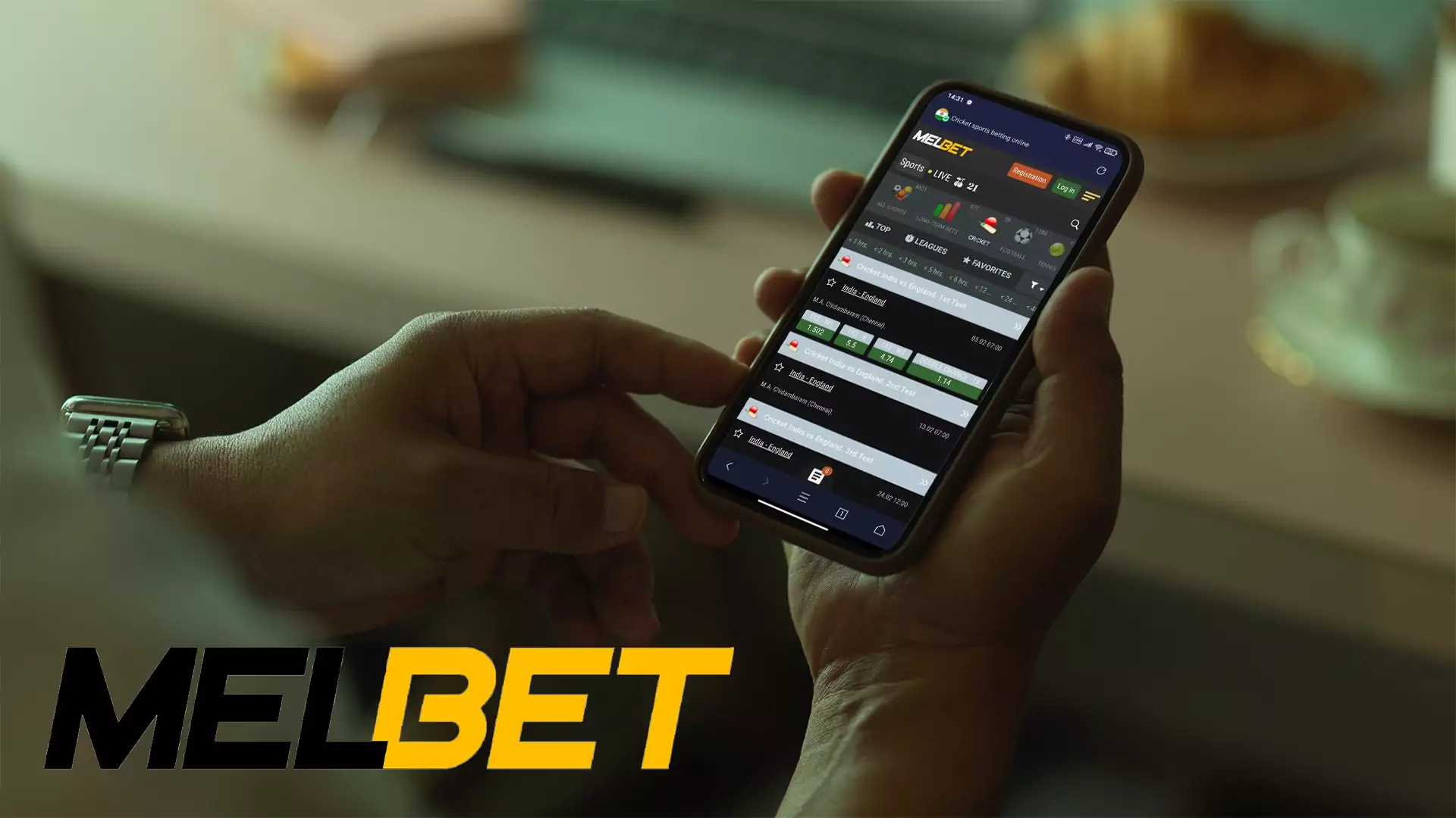 If you don't want to download separate Melbet application you can bet on sports from your smartphone via mobile version of the site.