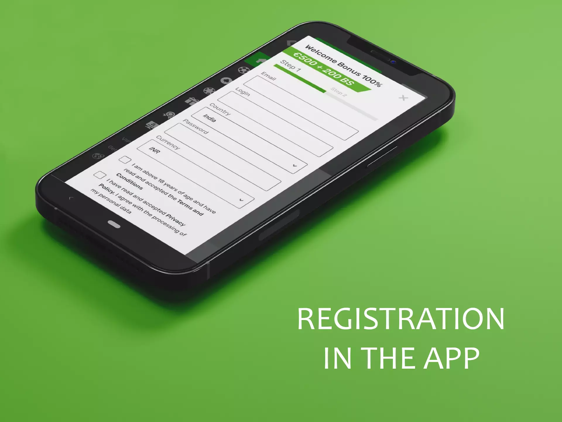 Run the app and fill the fields of the form to create a new account.