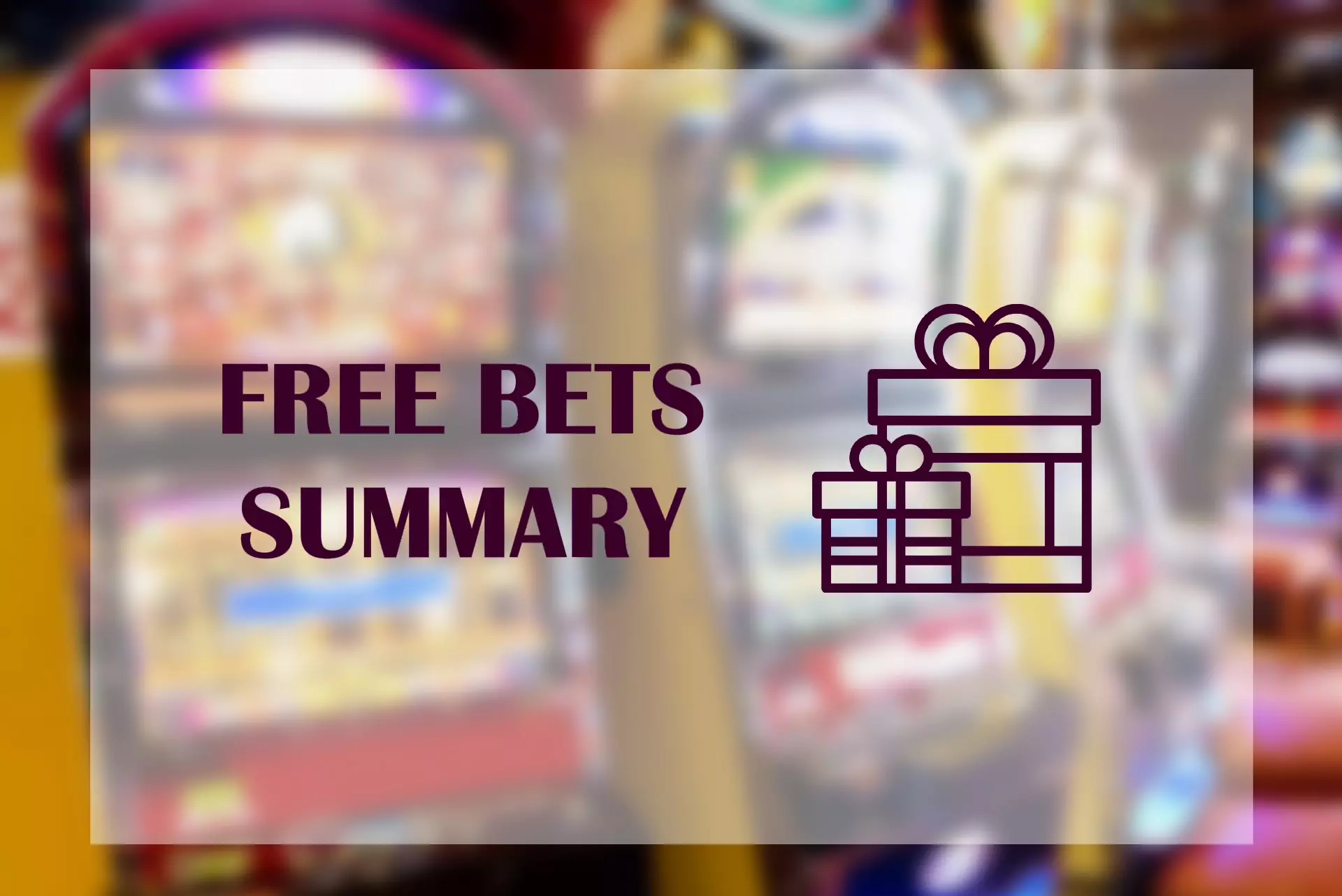 Use free bets bonuses in order to make your betting history cheaper.