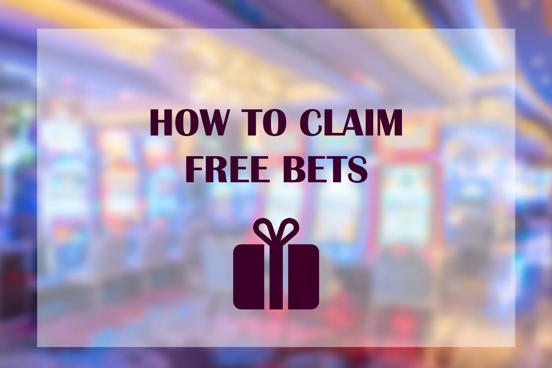 Receive free bets on those bookmakers' sites where it is possible.