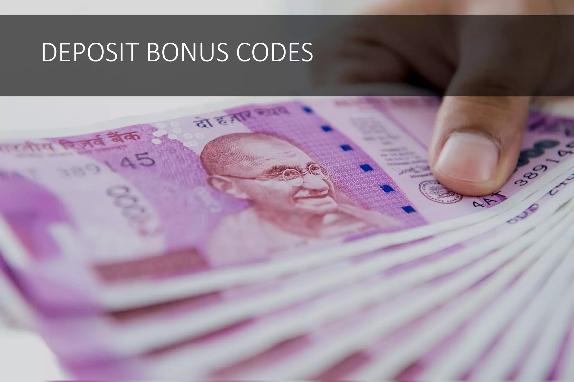 To get a deposit bonus you should top up your betting account.