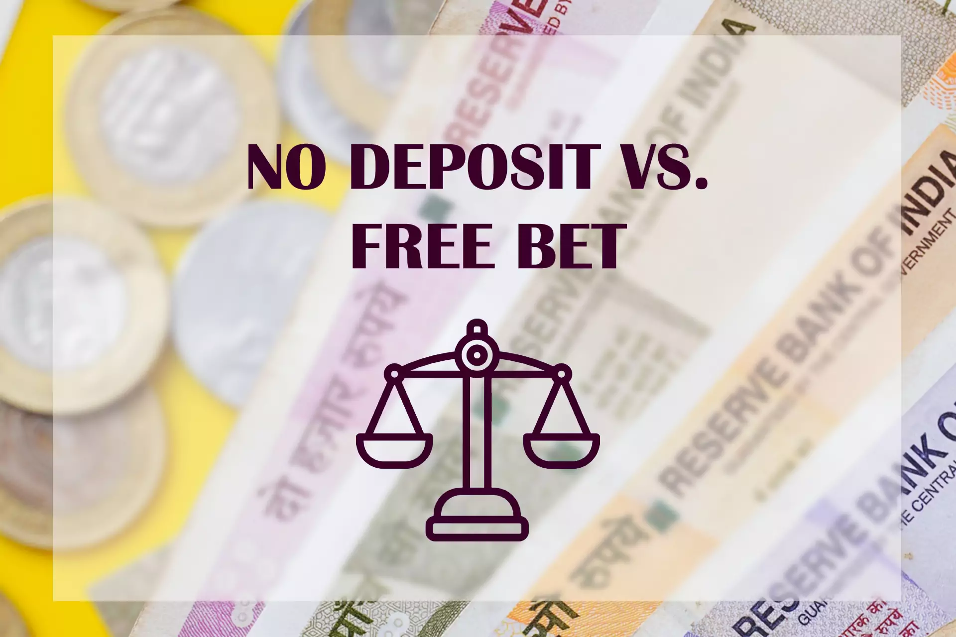 Choose what suits you the best: no deposit or free bet bonus.