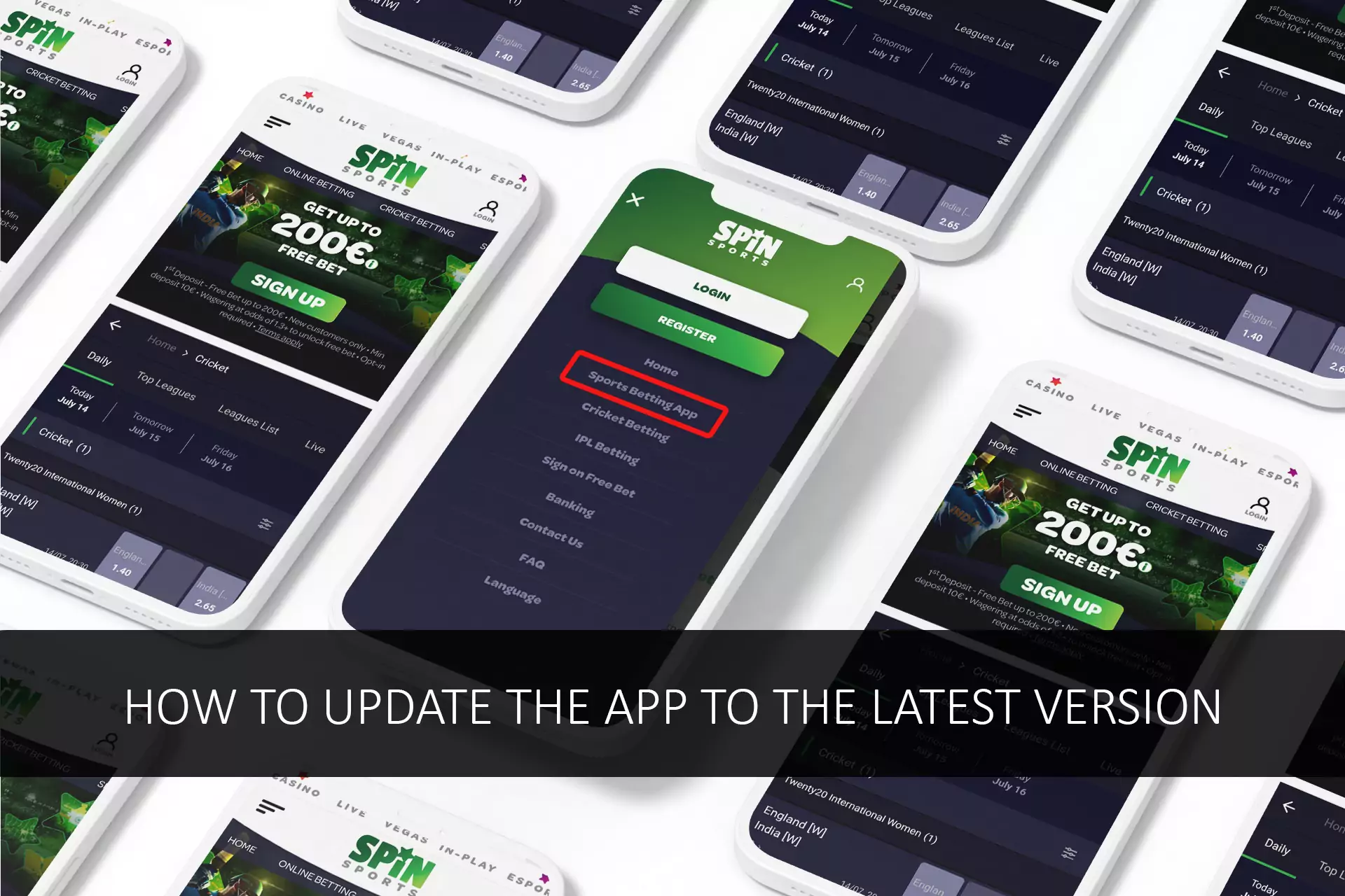 Updation of the app starts automatically after the last versions come available.