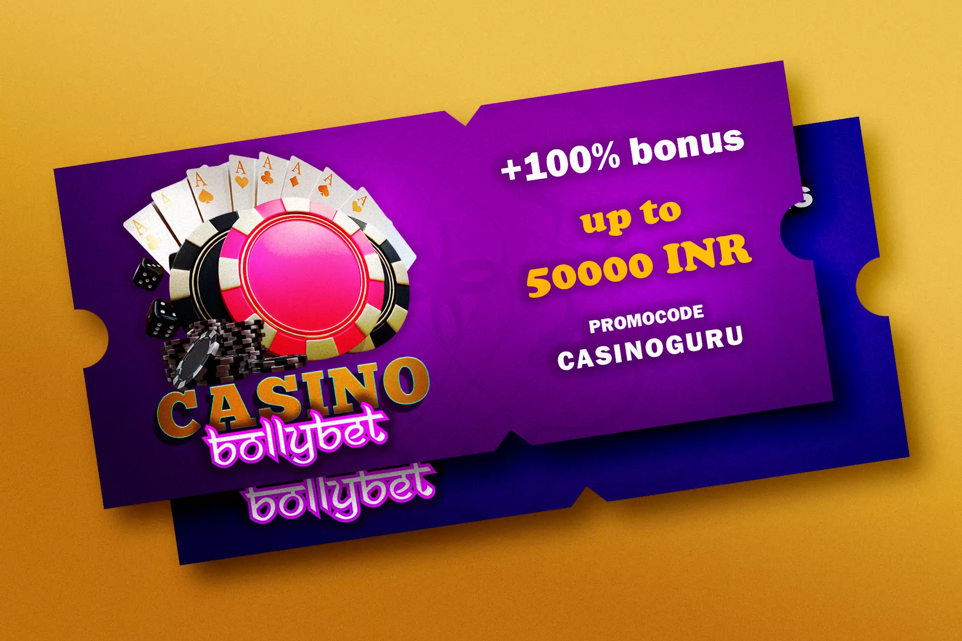 कैसीनो गेम खेलने के लिए अपनी पहली जमा राशि पर 50,000 रुपये बोनस प्राप्त करने के लिए प्रोमो कोड कैसिनोगुरु का उपयोग करें।