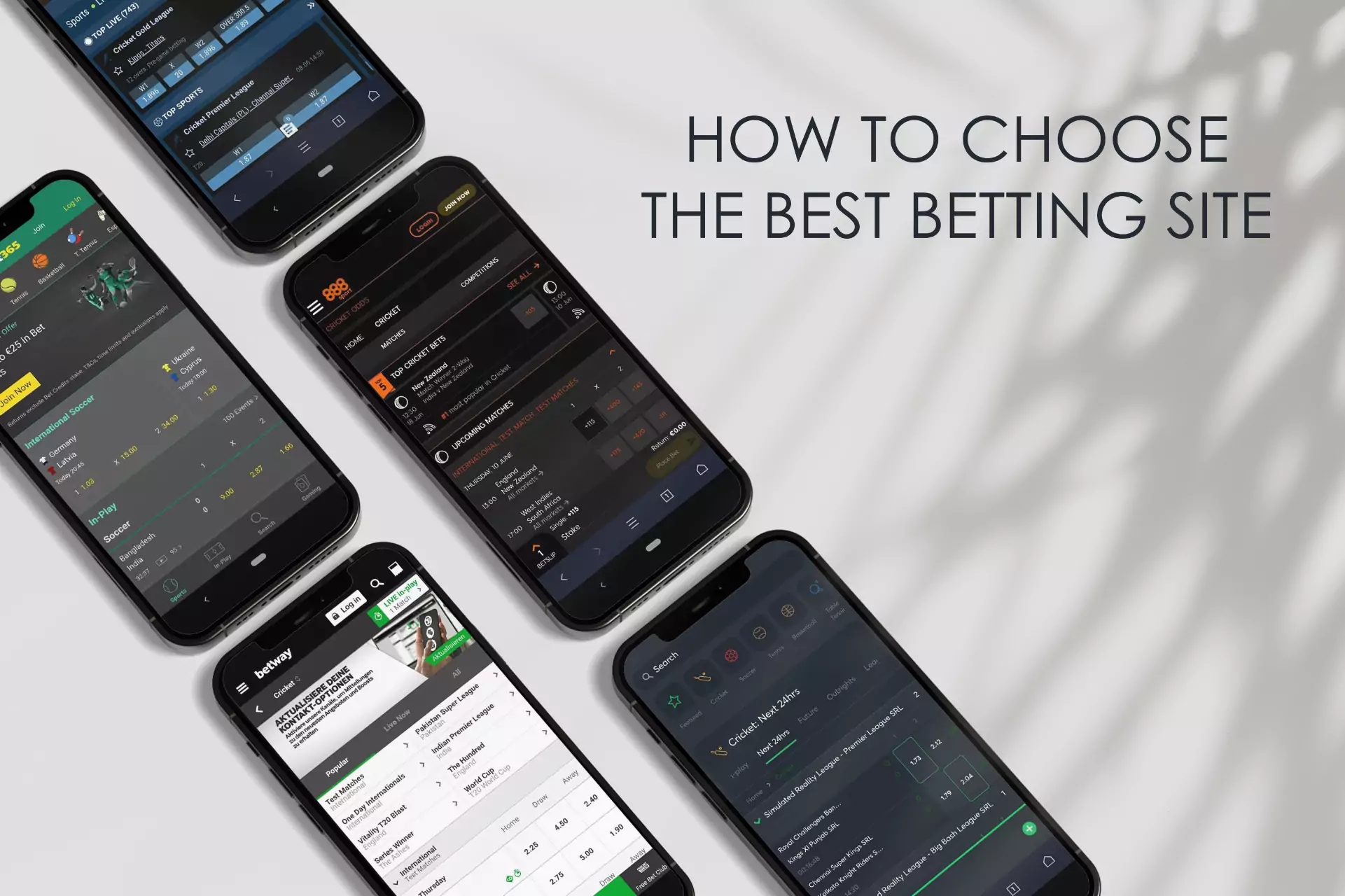 Read our tips and choose the best betting site.