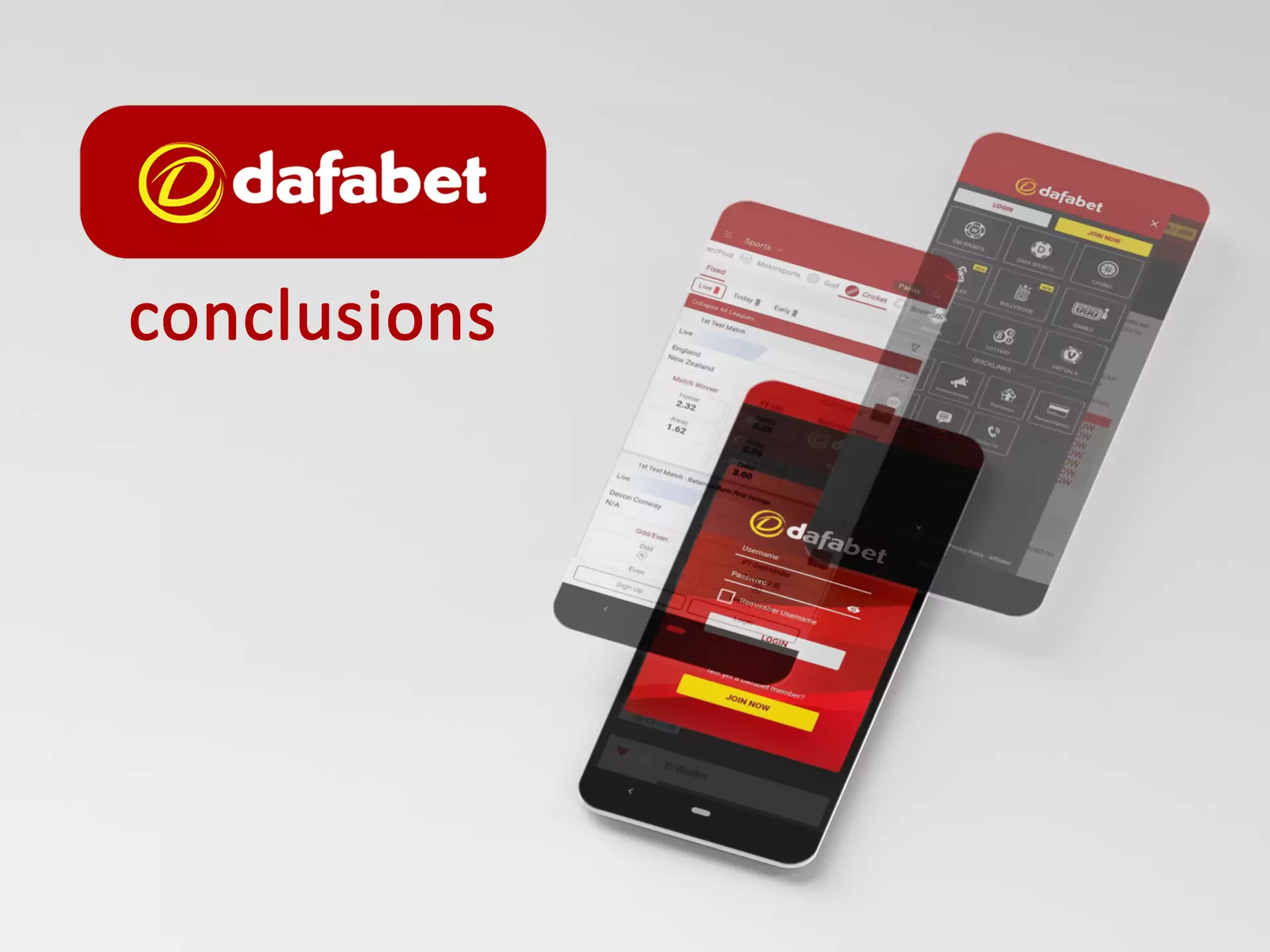 हमारे विशेषज्ञों ने Dafabet ऐप का विस्तार से विश्लेषण किया है और इसके बारे में निष्कर्ष निकाला है।
