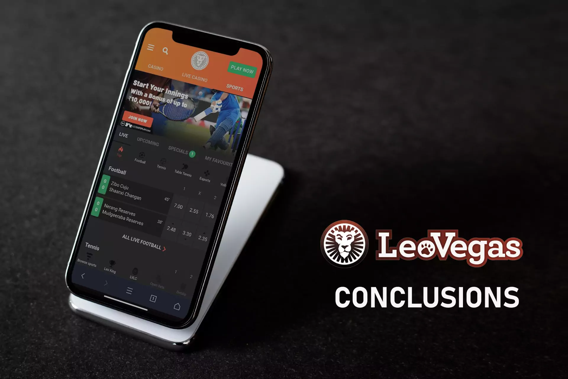 Read the conclusions about the quality of the LeoVegas app for Android and iOS.