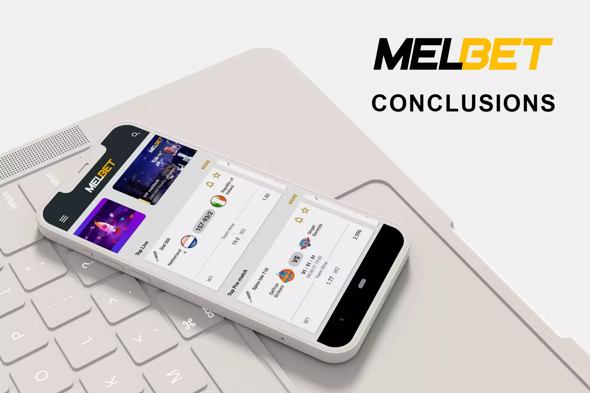 Android और iOS के लिए Melbet ऐप की गुणवत्ता के बारे में निष्कर्ष पढ़ें।