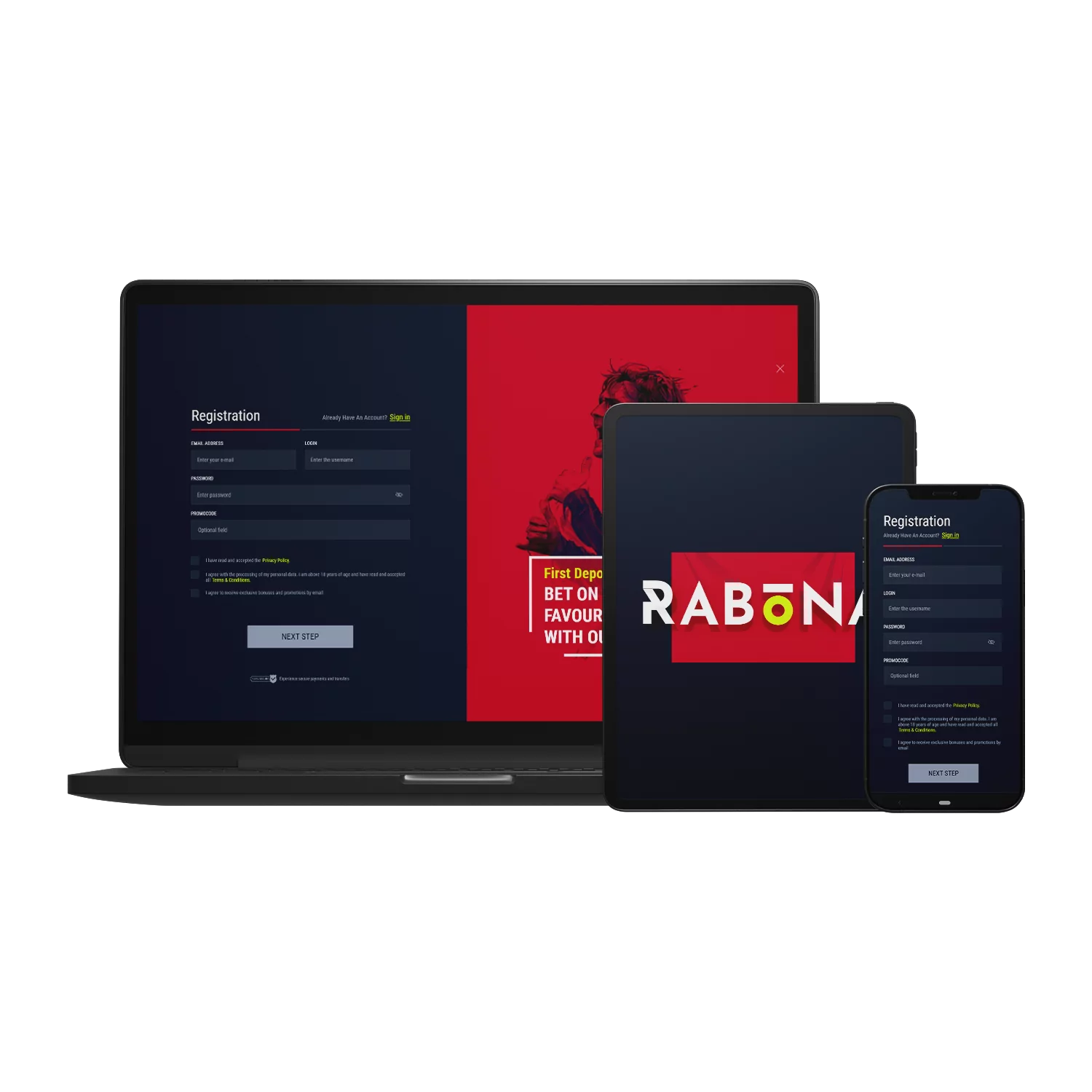 Learn how to create a new account on Rabona.