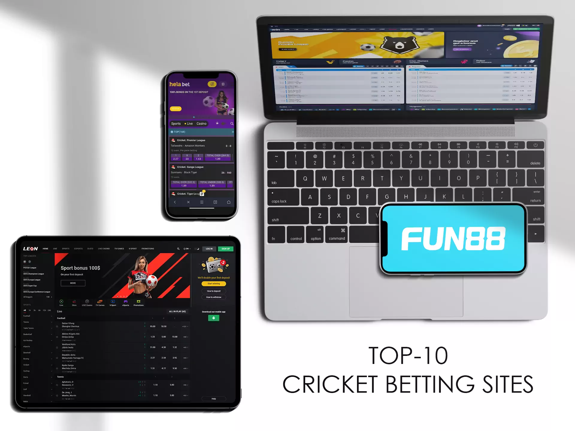 Our experts have prepared a list of the 10 best sites to bet on cricket.