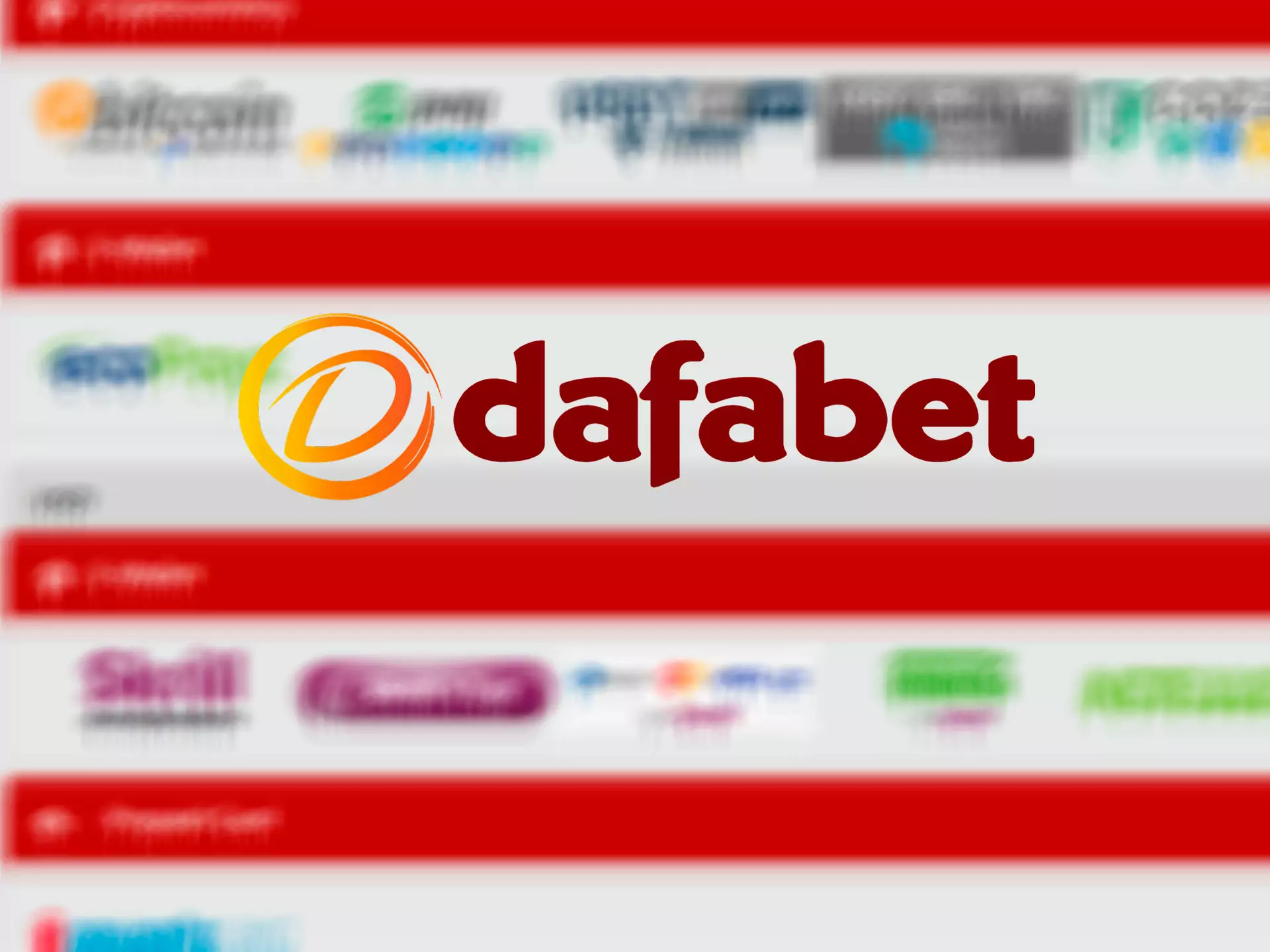 Indian players can find a lot of payment methods for depositing and withdrawing at Dafabet.