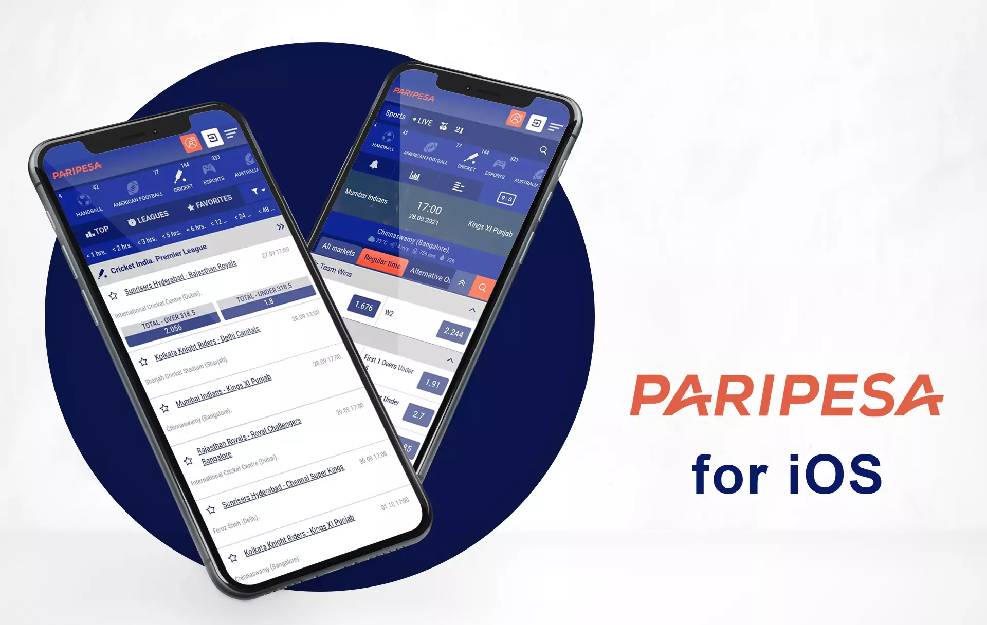 For iPhones, there is no application of PariPesa yet.