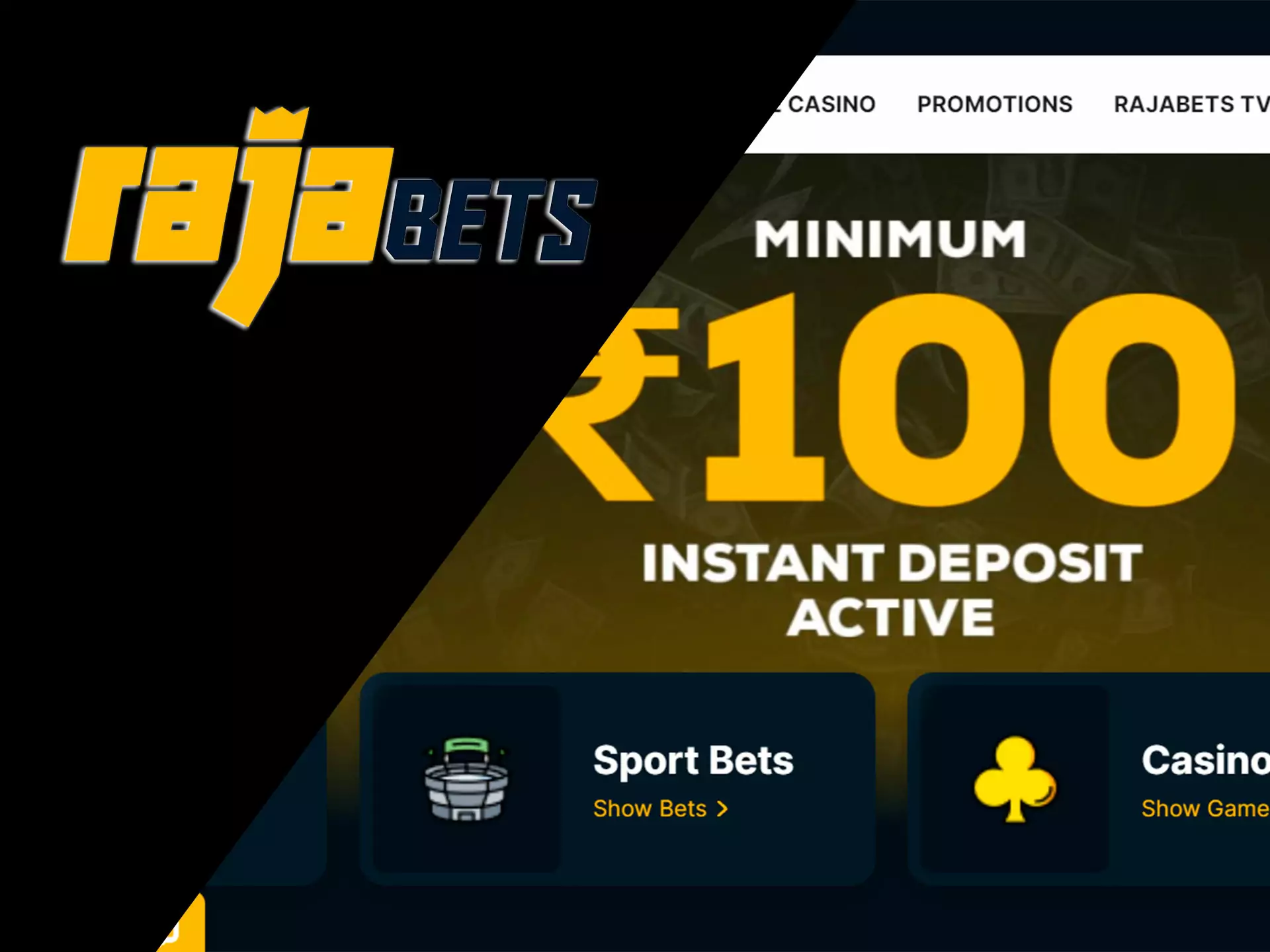 Choose Rajabets if you want betting with convenient payments.