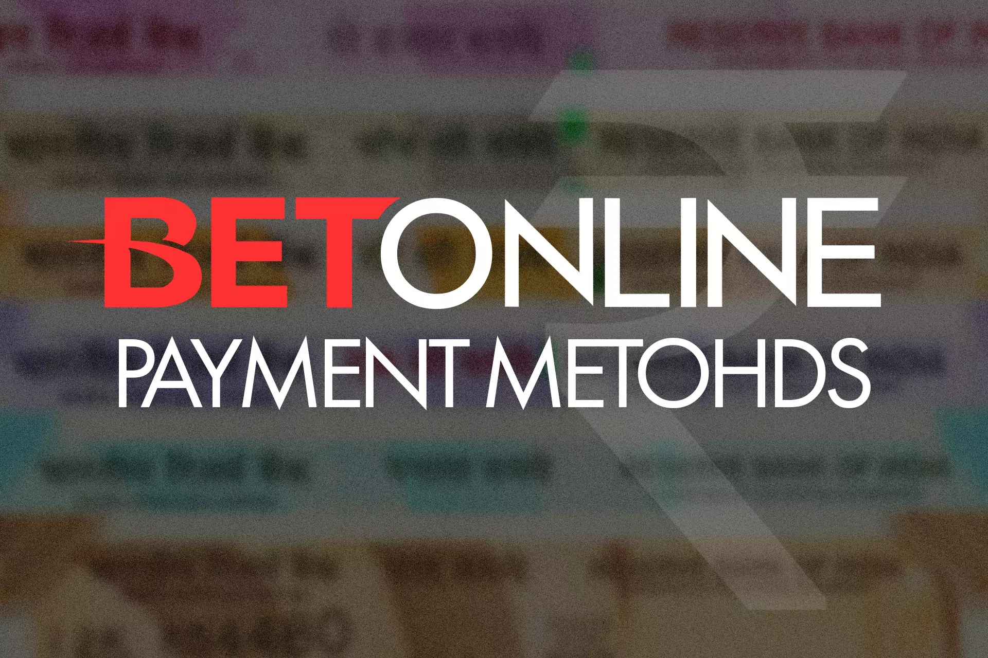 Use your payment system to make deposits and withdraw winnings from BetOnline.