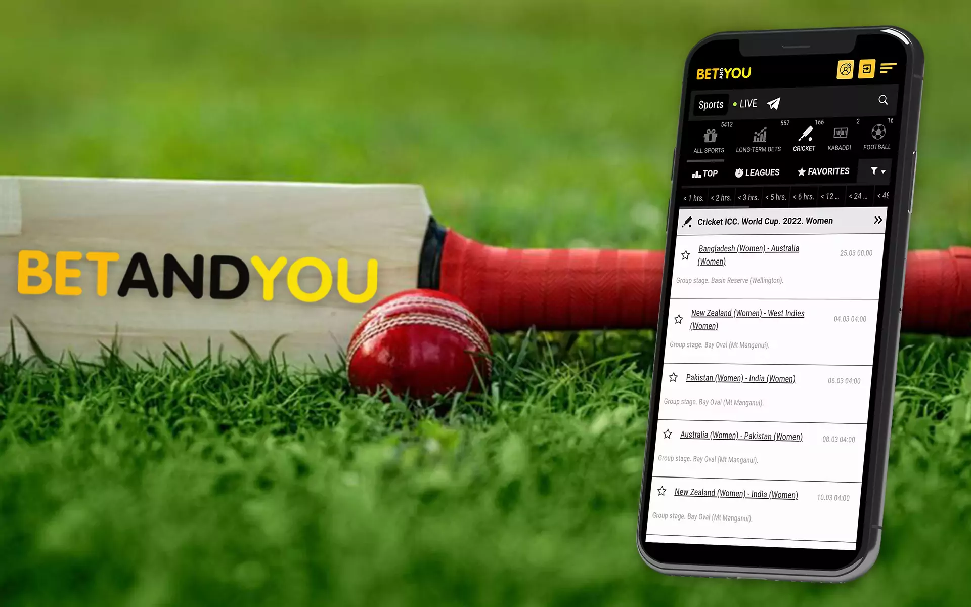 Betandyou ऐप लोकप्रिय क्रिकेट प्रतियोगिताओं पर सट्टेबाजी का समर्थन करता है।