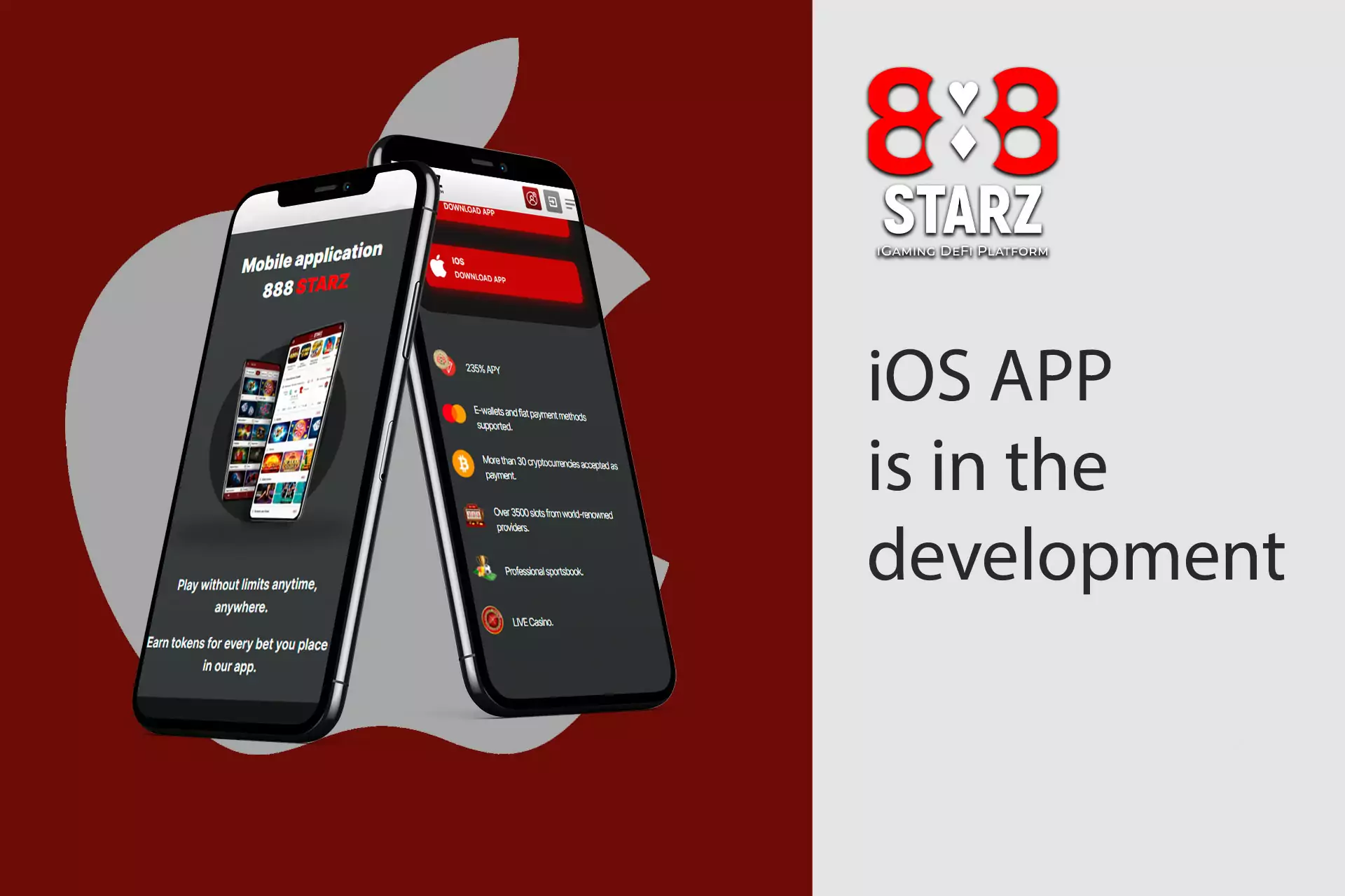iOS के लिए 888starz ऐप विकास में है।