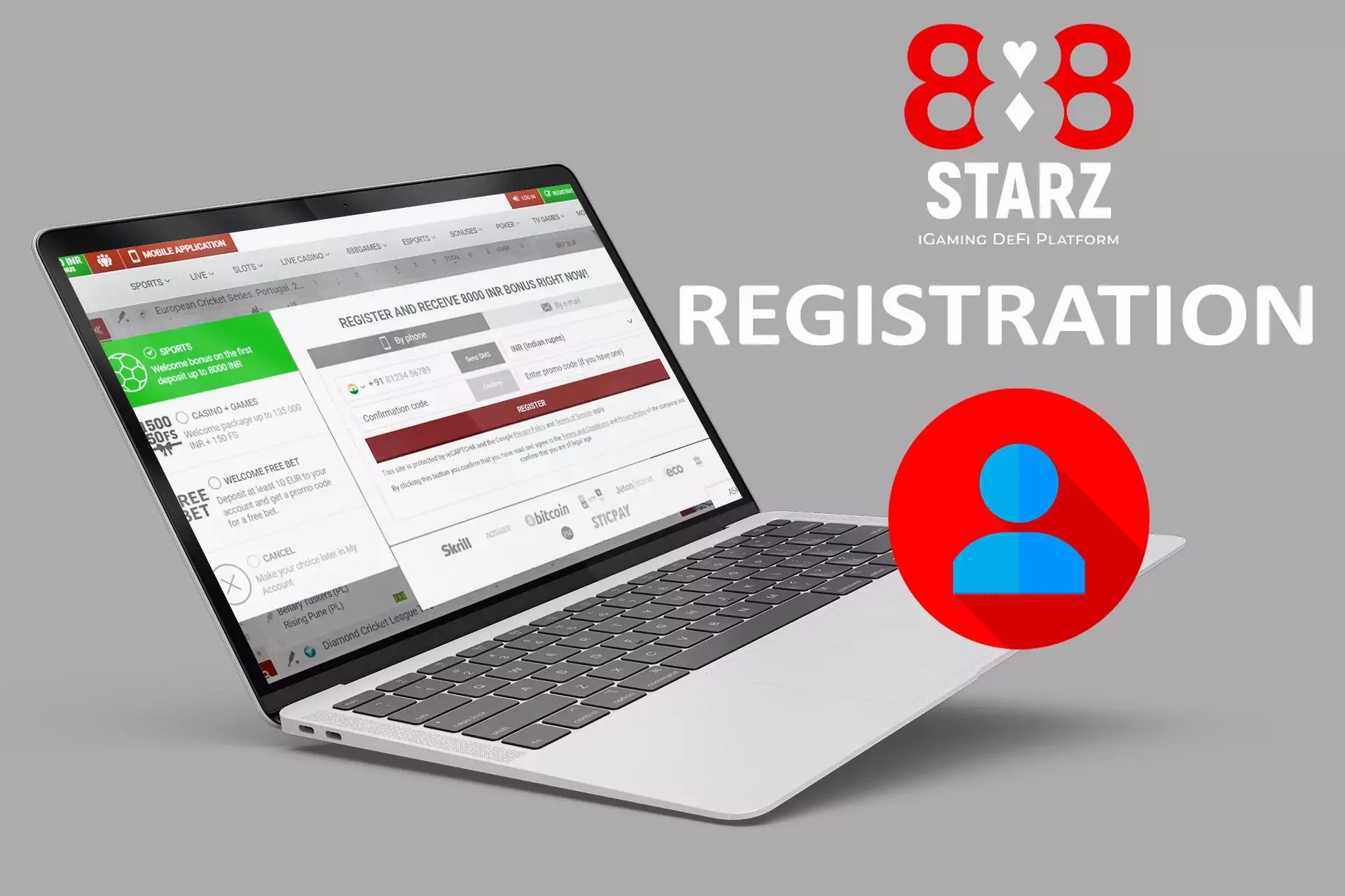 ऑनलाइन सट्टेबाजी के लिए 888starz के साथ पंजीकरण करें।
