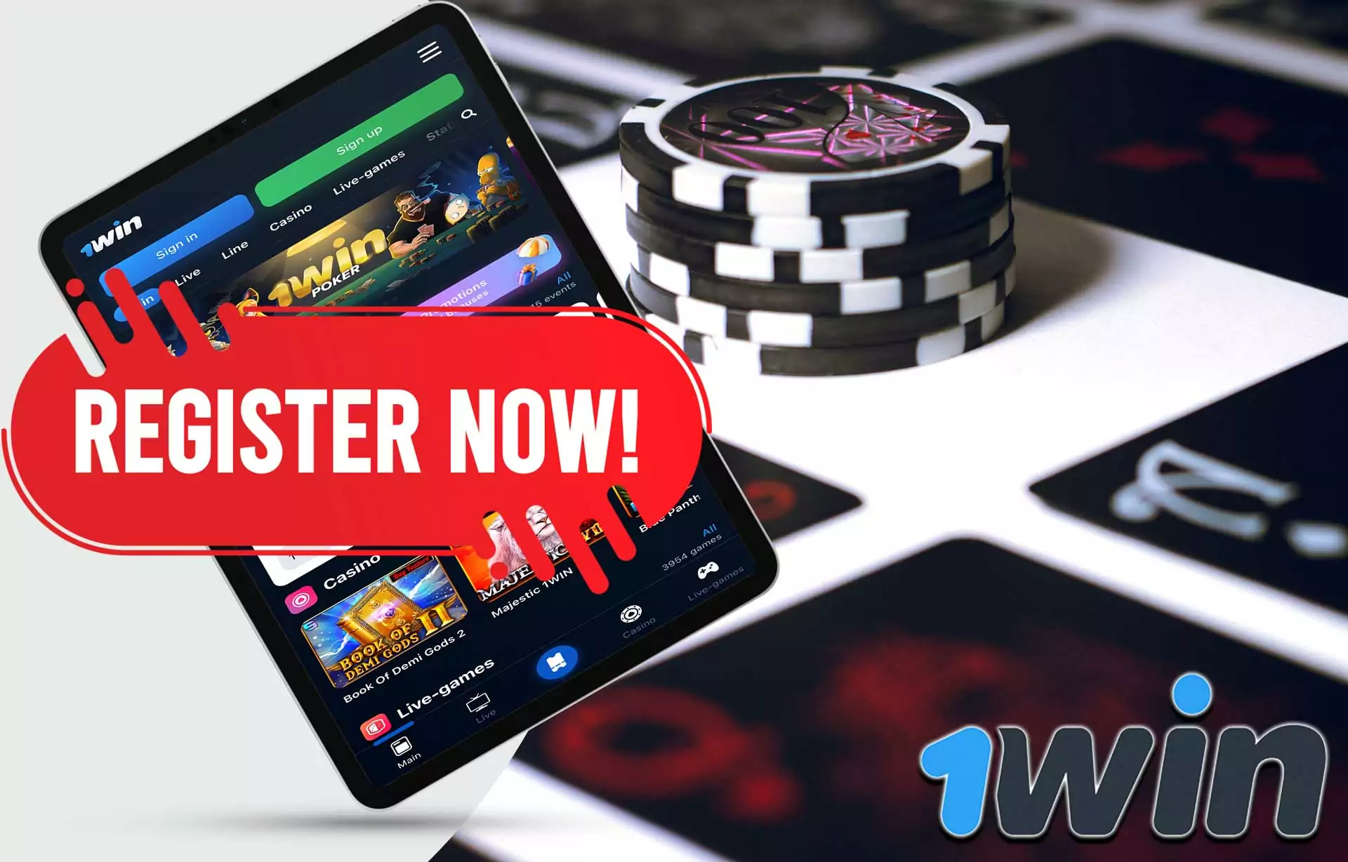 Simple interface 1Win allows you to quickly register, have a good time playing in the casino.