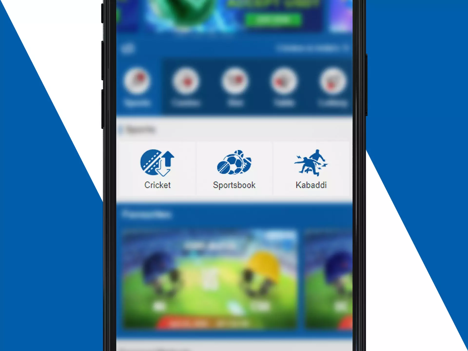 The Crickex app supports online sports betting.