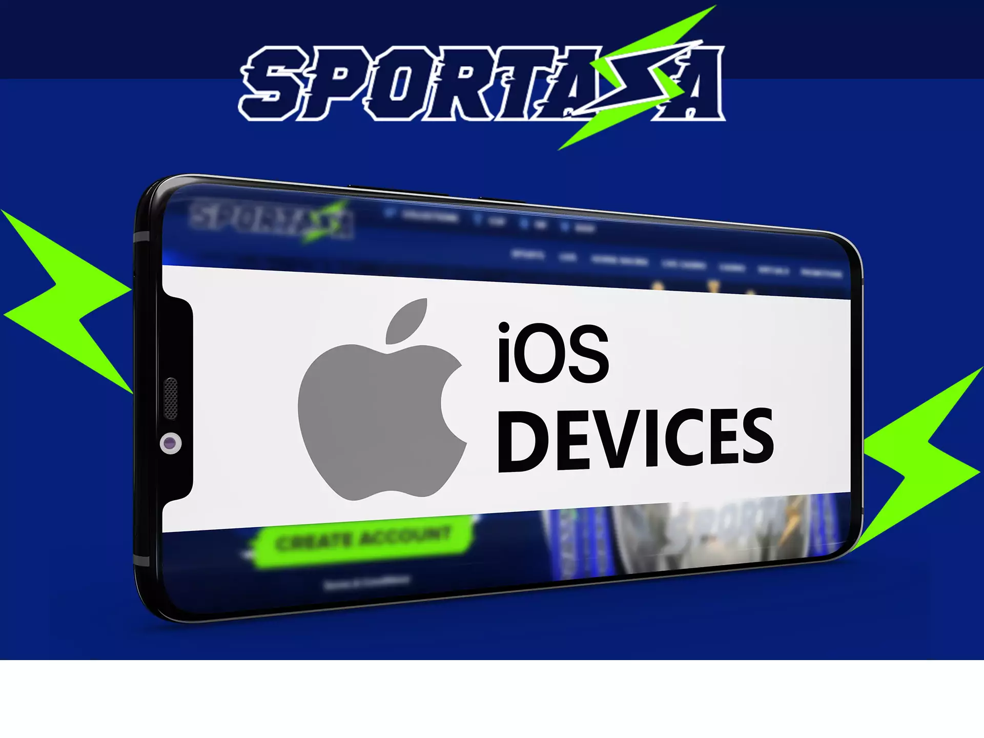 Sportaza app supports most of iOS devices.