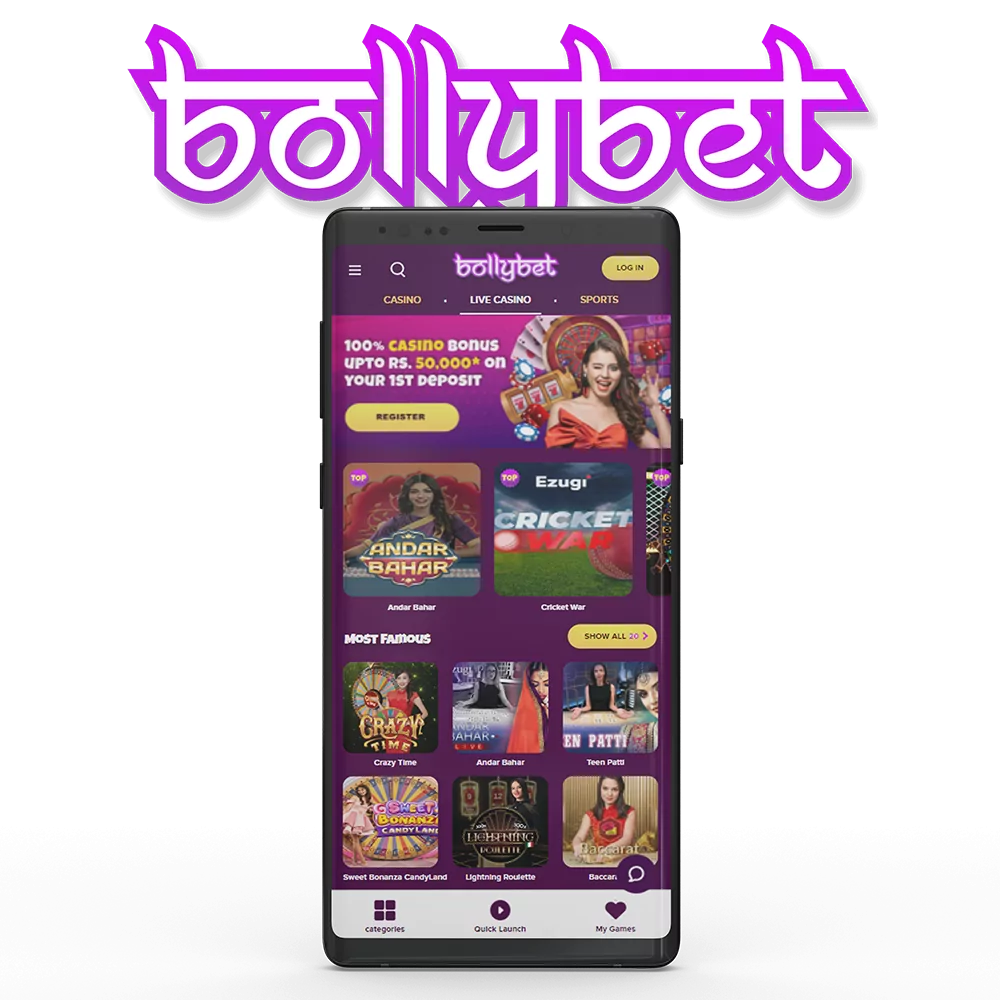 Bollybet application is under development.