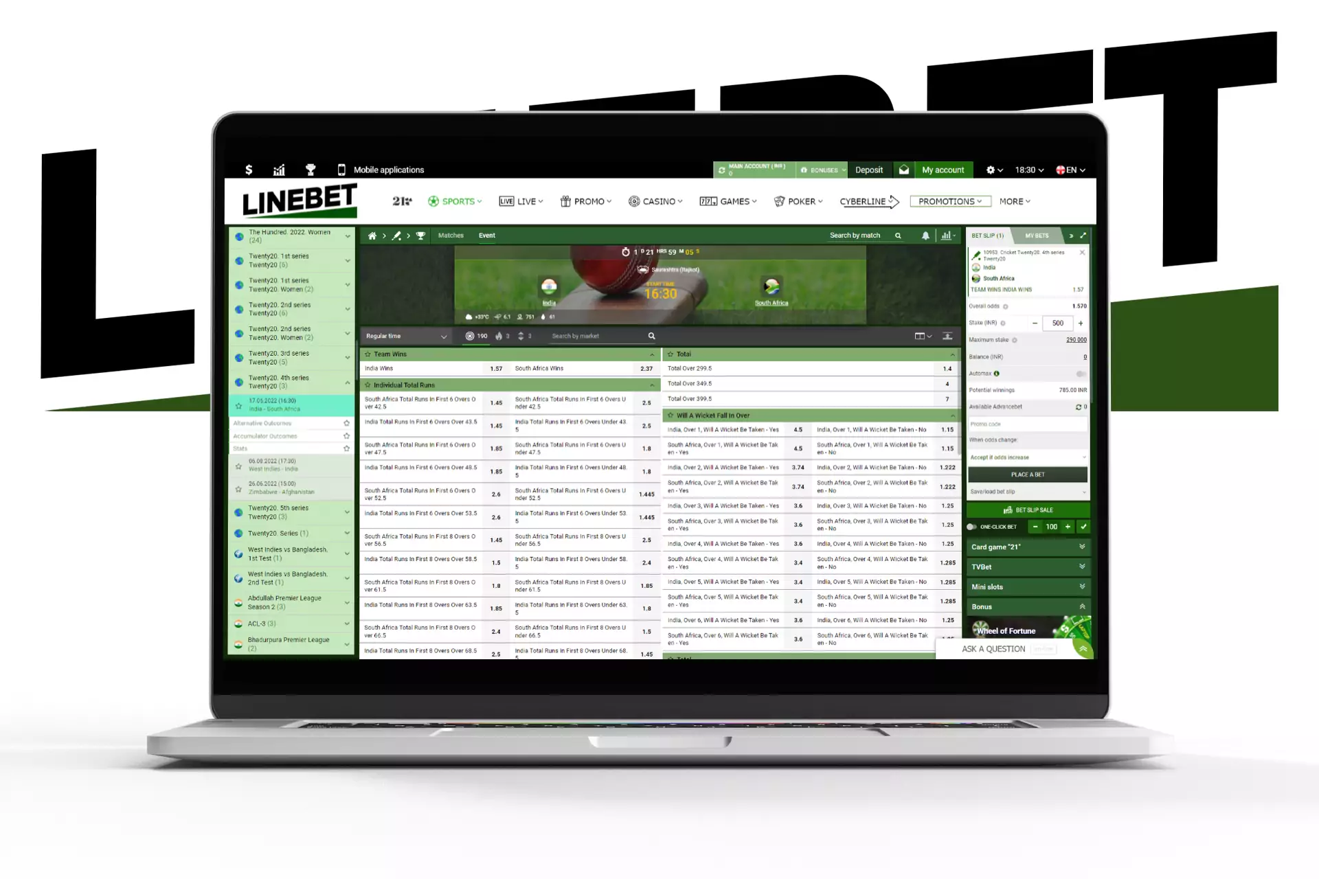 Before betting, think of the types of bets the Linebet suggests to users.