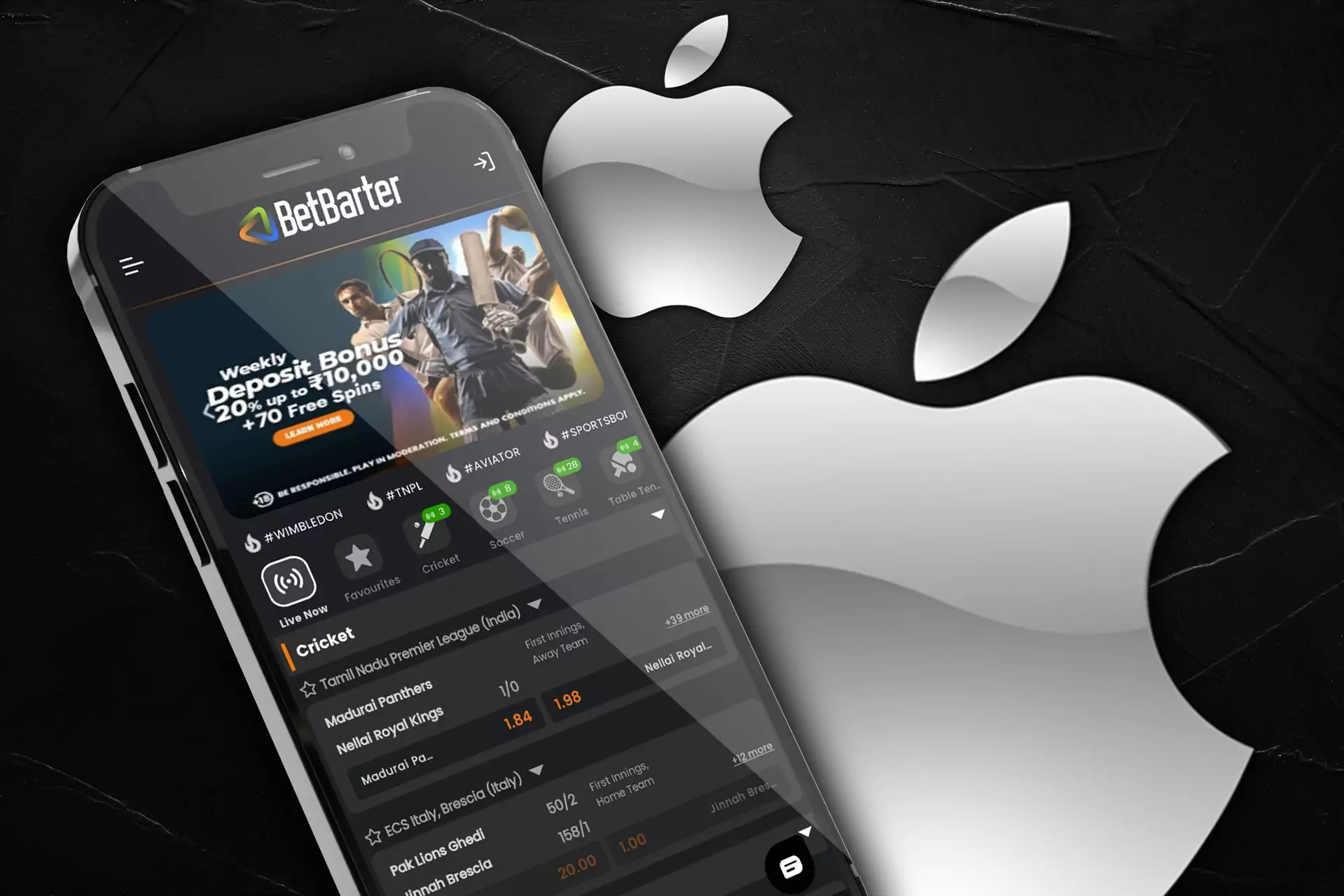 Download the BetBerter app for iOS.