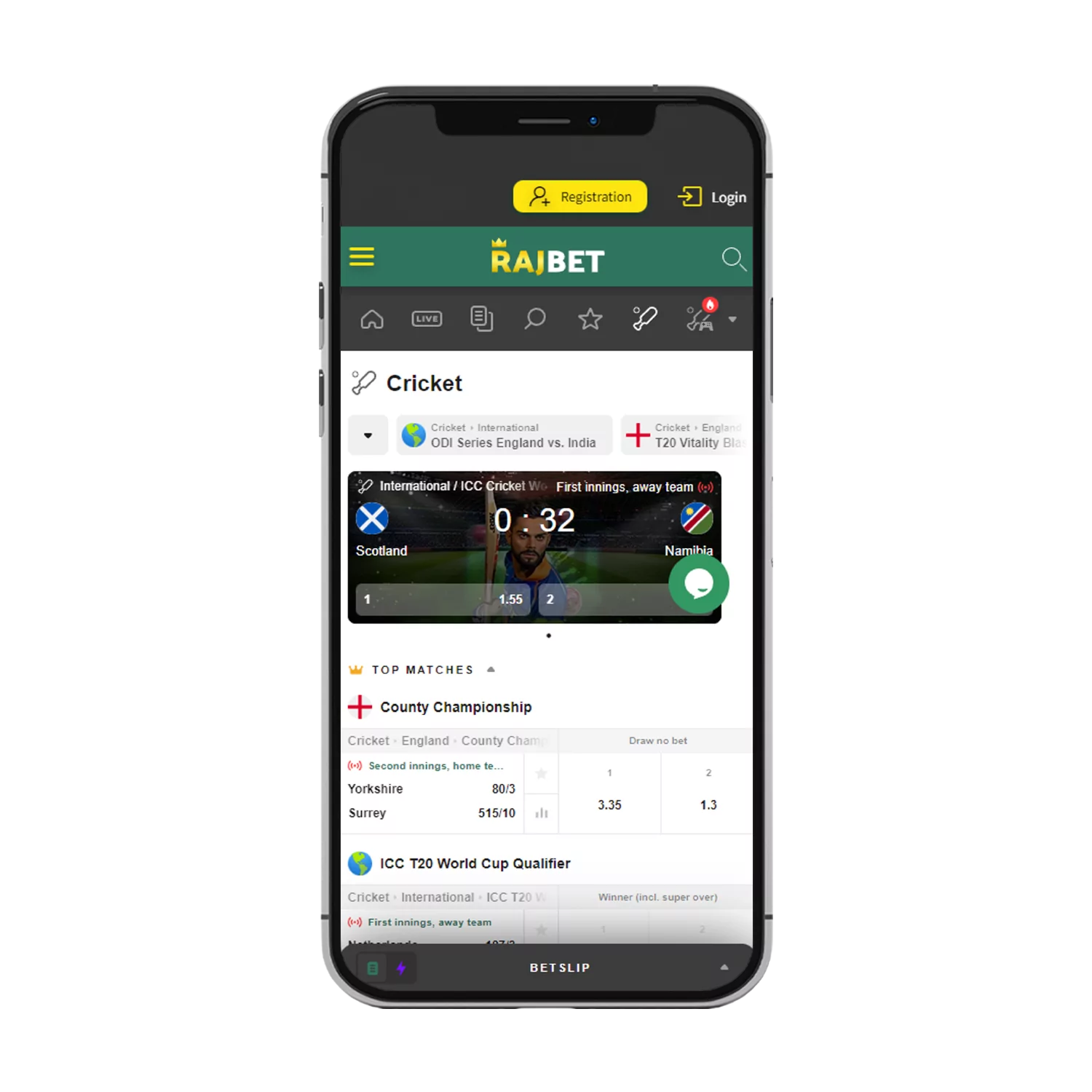 Rajbet is a popular betting app working in India.