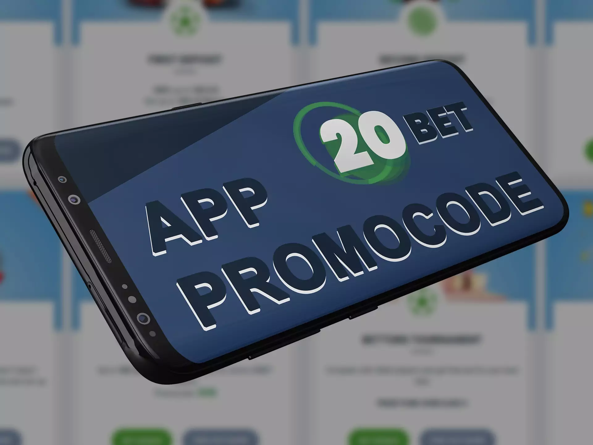 Check for new promocodes in 20bet app.