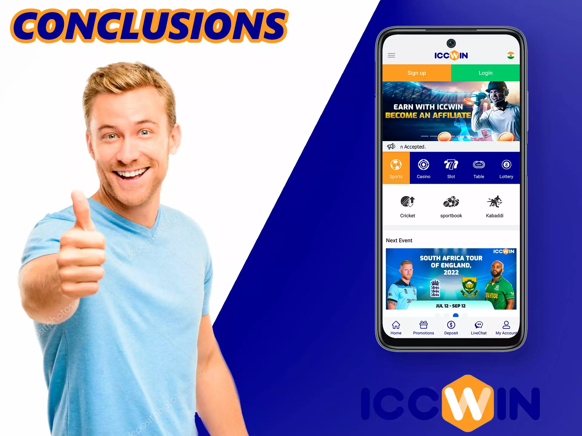 For ICCWIN, the most important thing is to follow the interests of the players, as well as to feel their betting preferences.