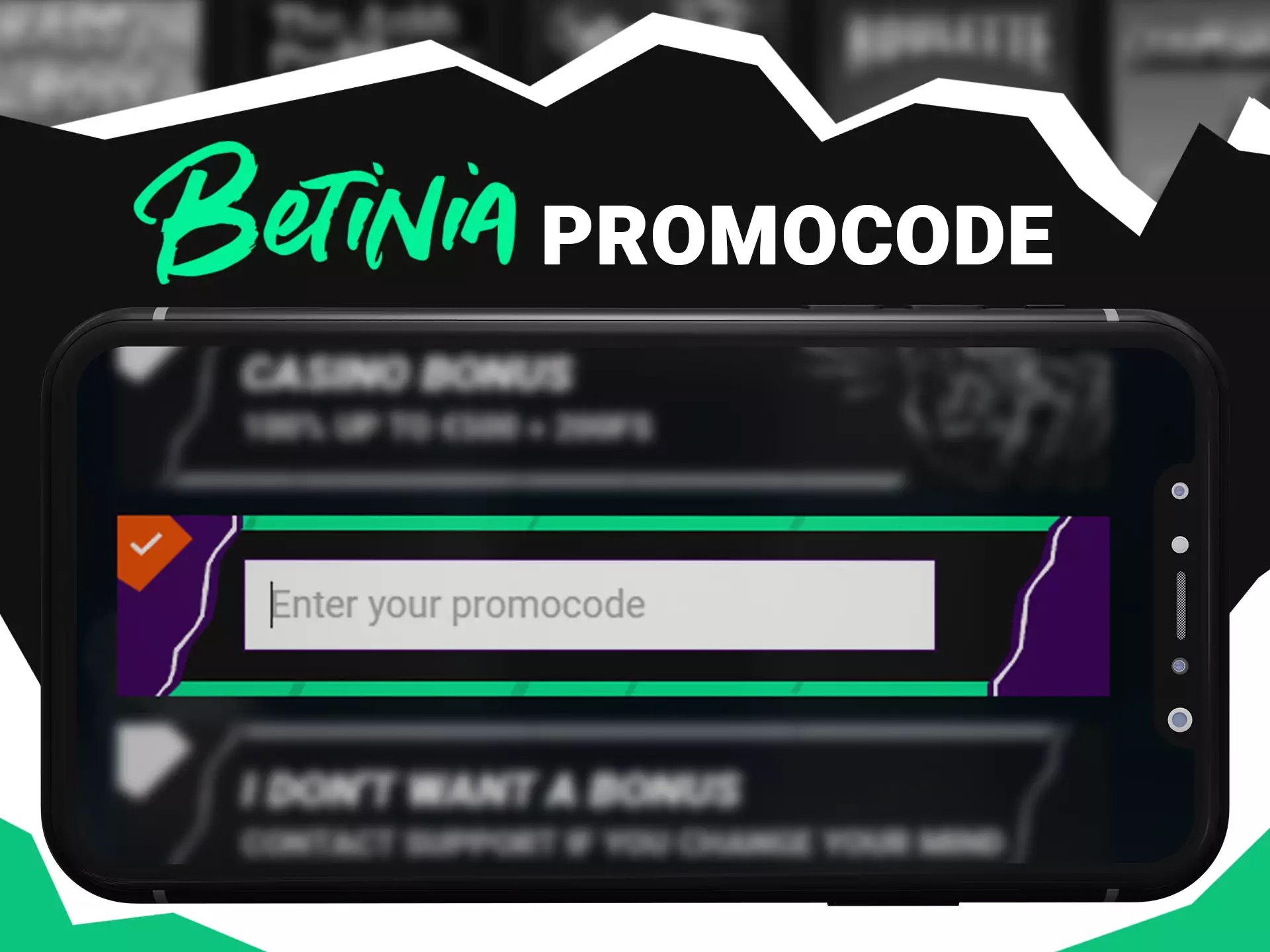 Don't forget to enter your promocode during registration.